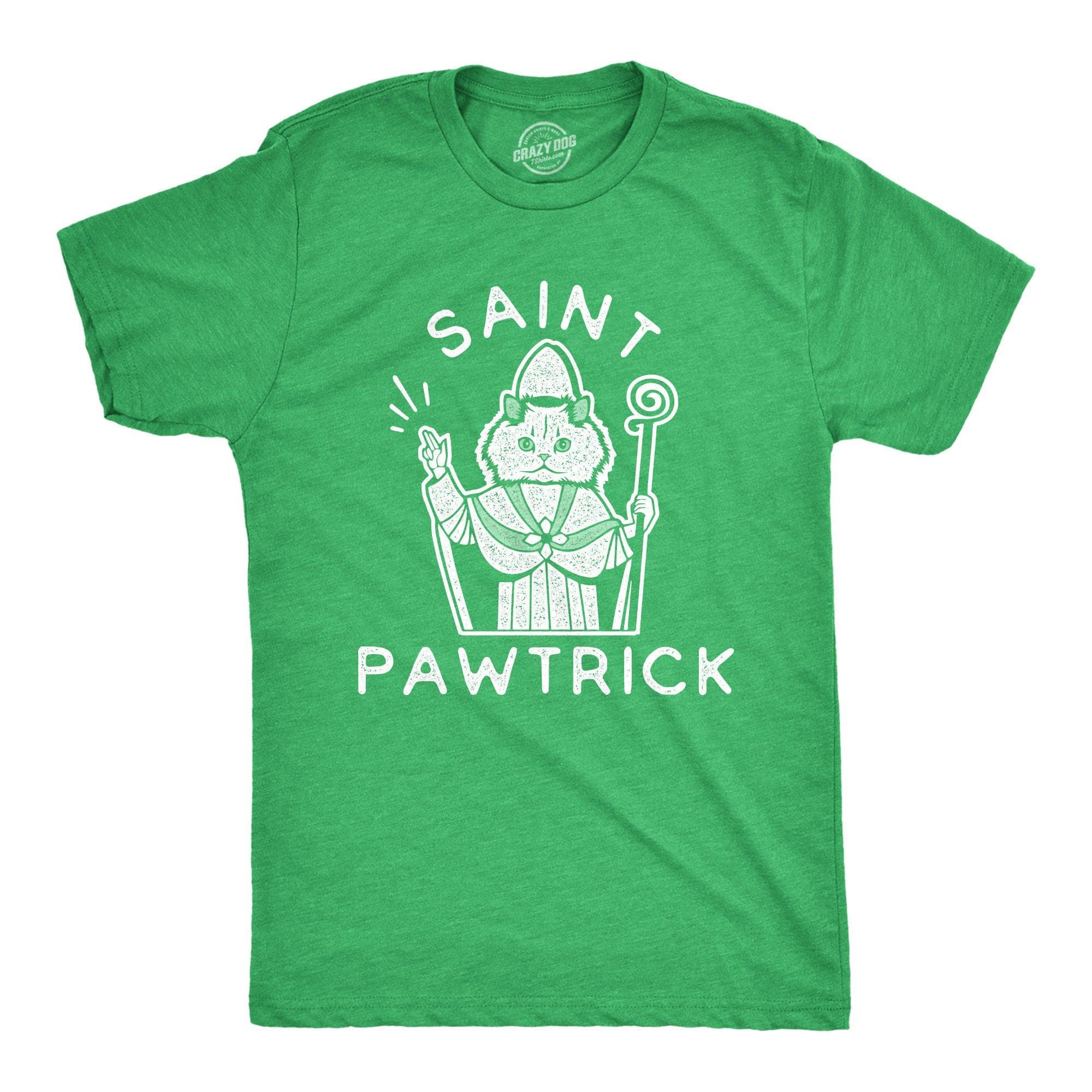 Saint Pawtrick Men's Tshirt  -  Crazy Dog T-Shirts