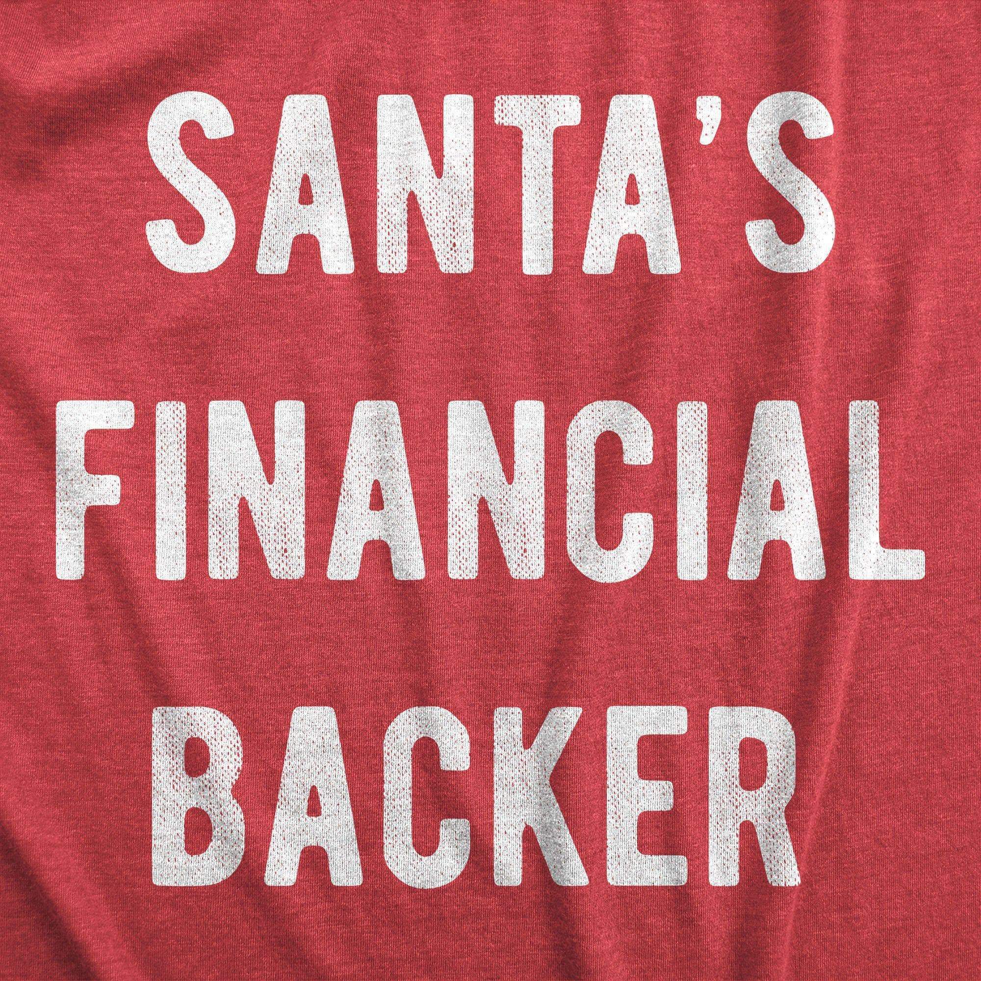 Santa's Financial Backer Men's Tshirt - Crazy Dog T-Shirts