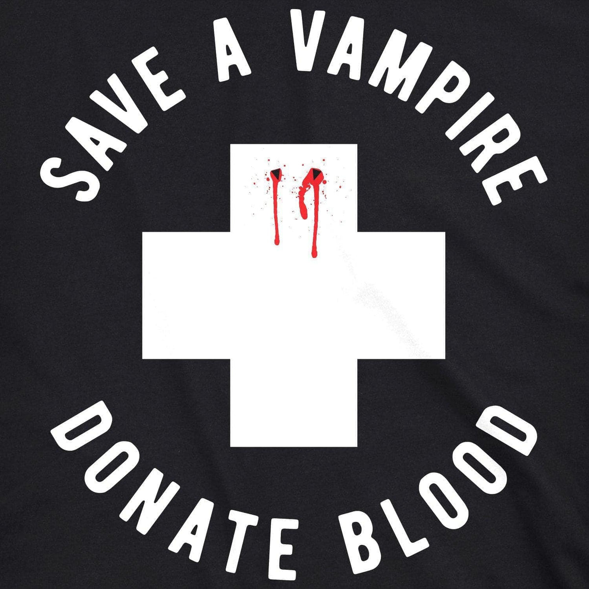 Save A Vampire Donate Blood Men&#39;s Tshirt  -  Crazy Dog T-Shirts