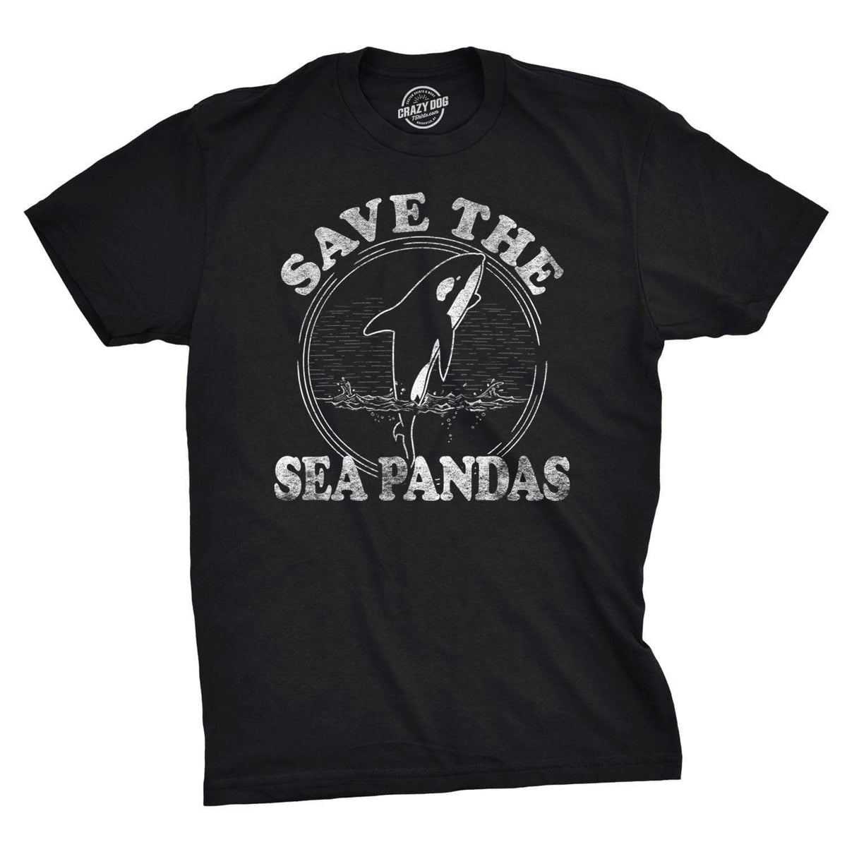 Save The Sea Pandas Men&#39;s Tshirt  -  Crazy Dog T-Shirts