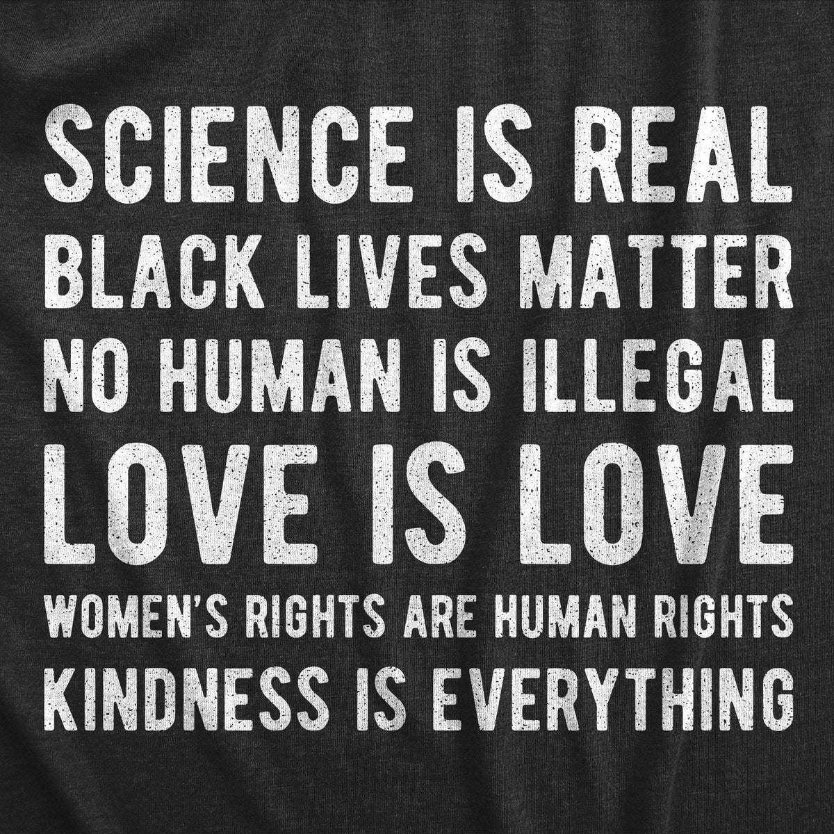 Science Is Real Black Lives Matter Men&#39;s Tshirt - Crazy Dog T-Shirts