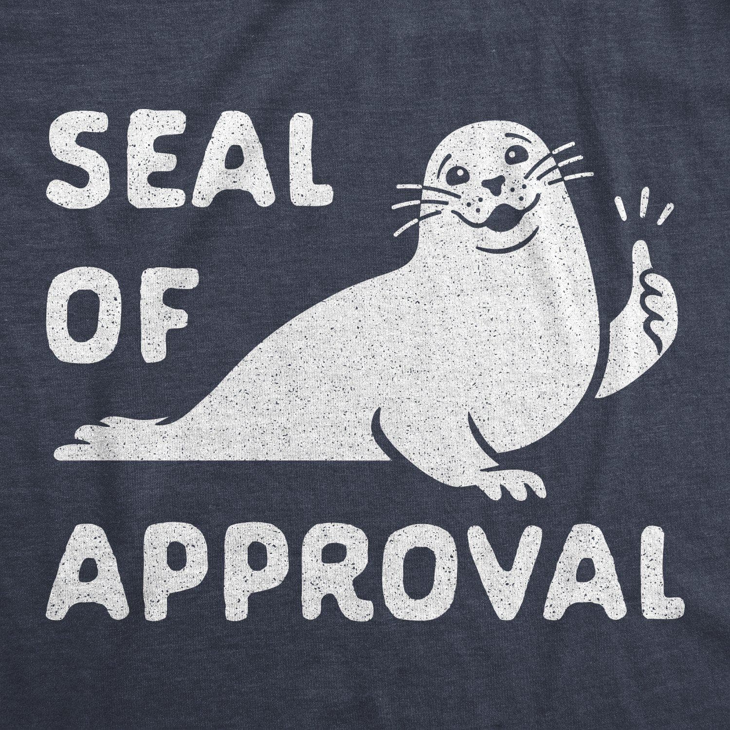 Seal Of Approval Men's Tshirt - Crazy Dog T-Shirts