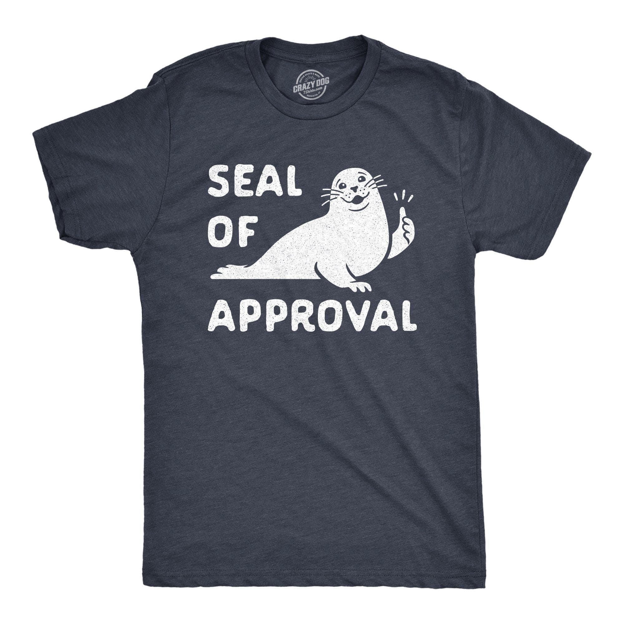 Seal Of Approval Men's Tshirt - Crazy Dog T-Shirts