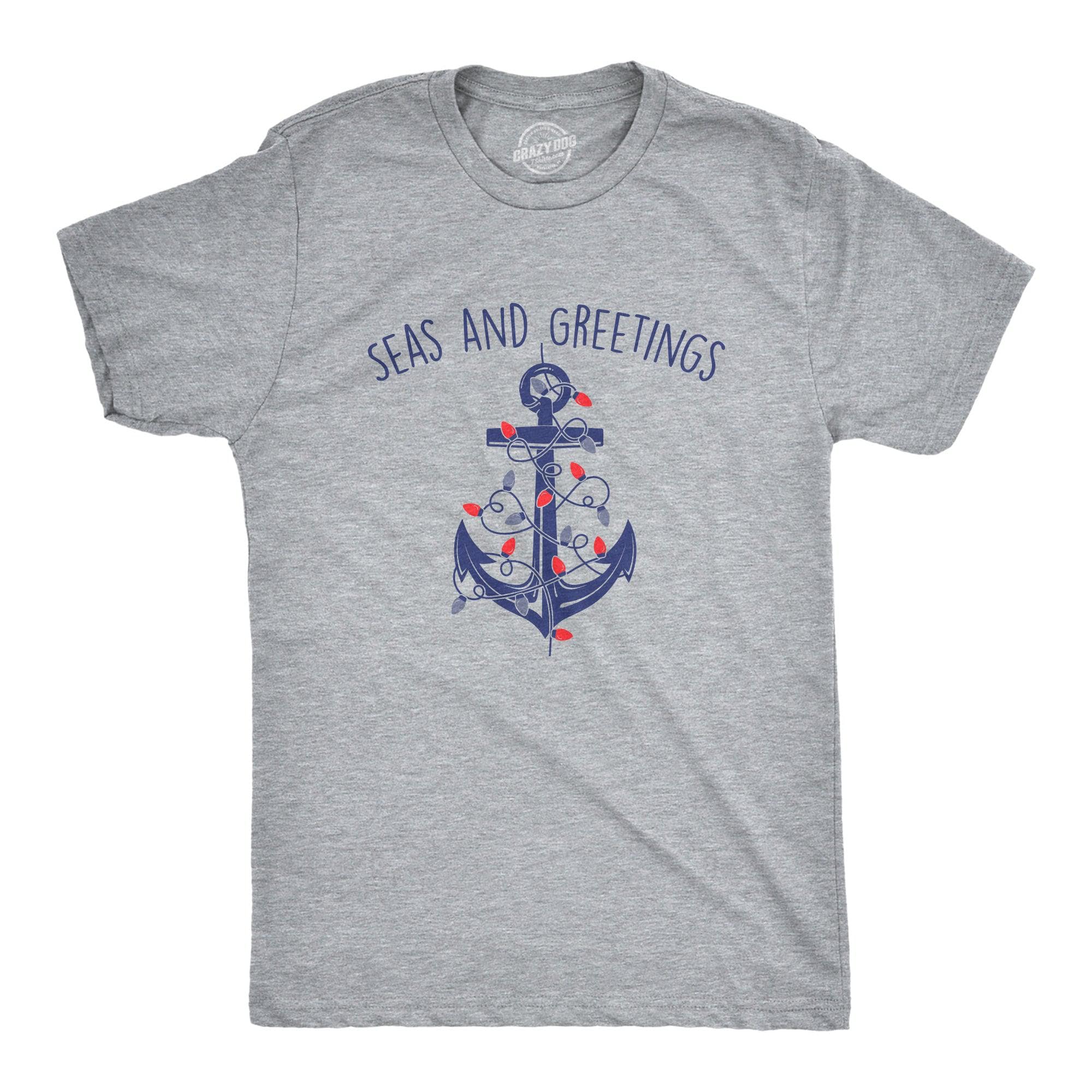 Seas And Greetings Men's Tshirt  -  Crazy Dog T-Shirts