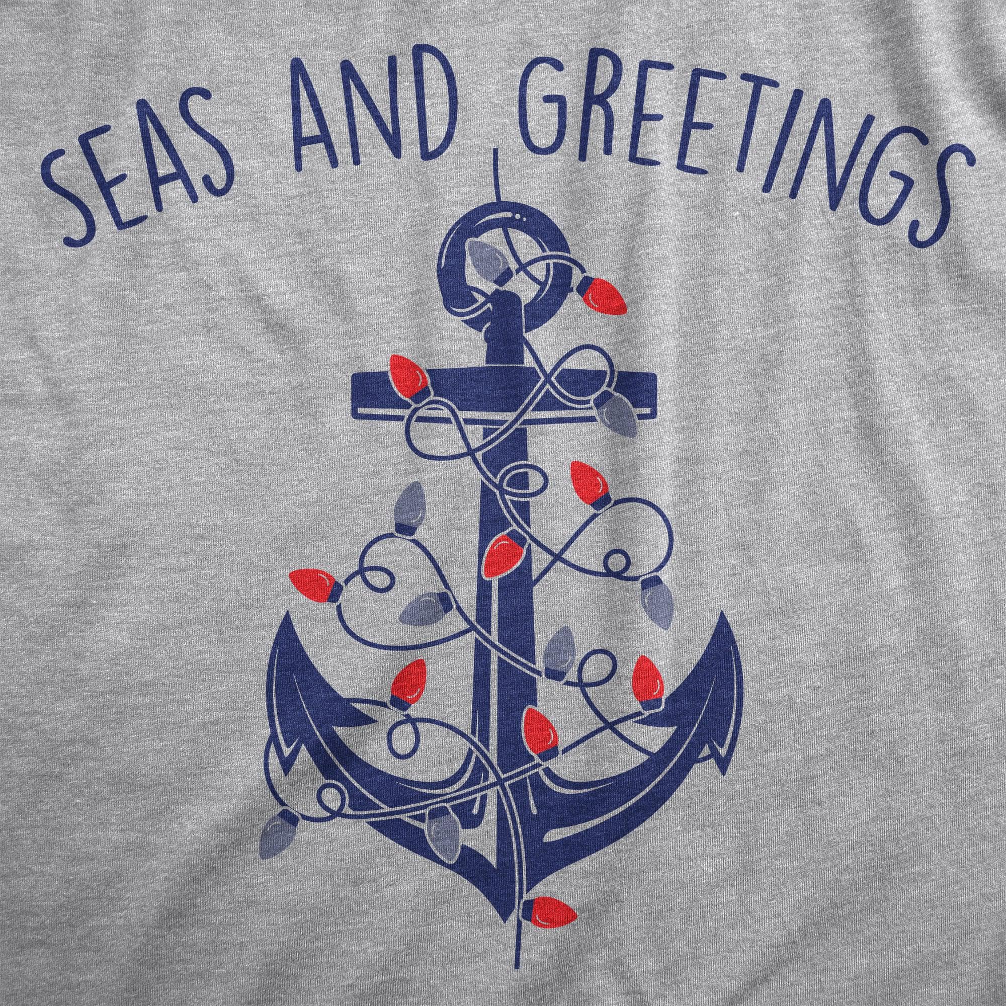 Seas And Greetings Men's Tshirt  -  Crazy Dog T-Shirts