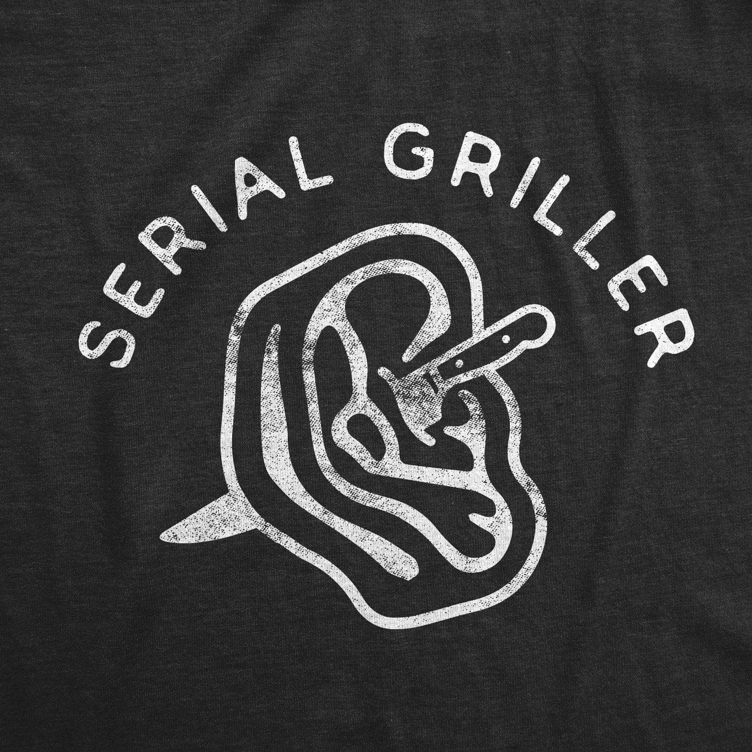 Serial Griller Men's Tshirt - Crazy Dog T-Shirts