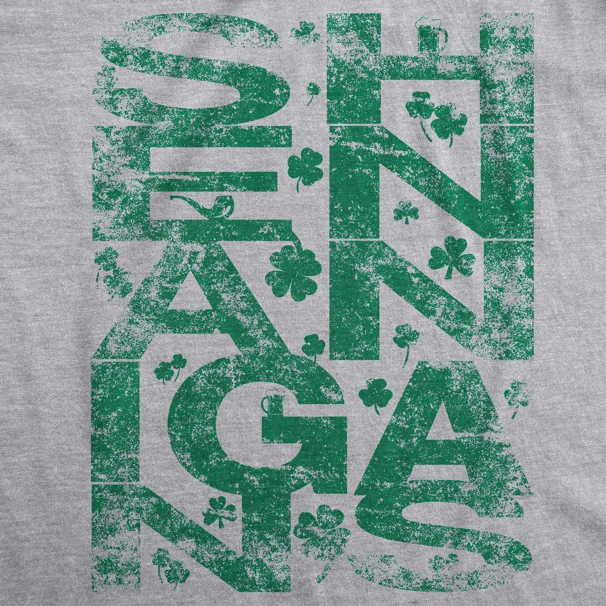Shenanigans Covered In Clovers Men&#39;s Tshirt - Crazy Dog T-Shirts