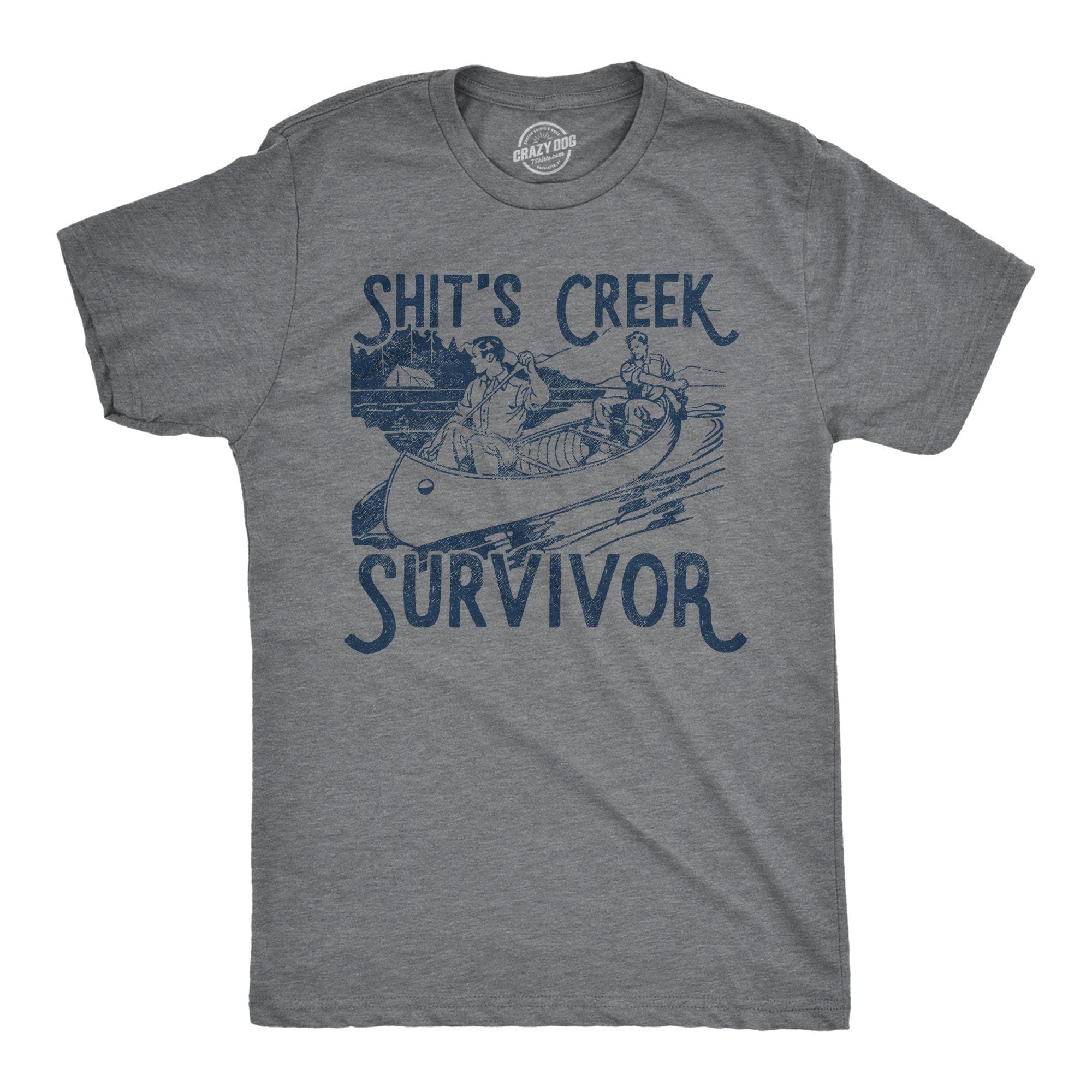 Shit's Creek Survivor Men's Tshirt - Crazy Dog T-Shirts