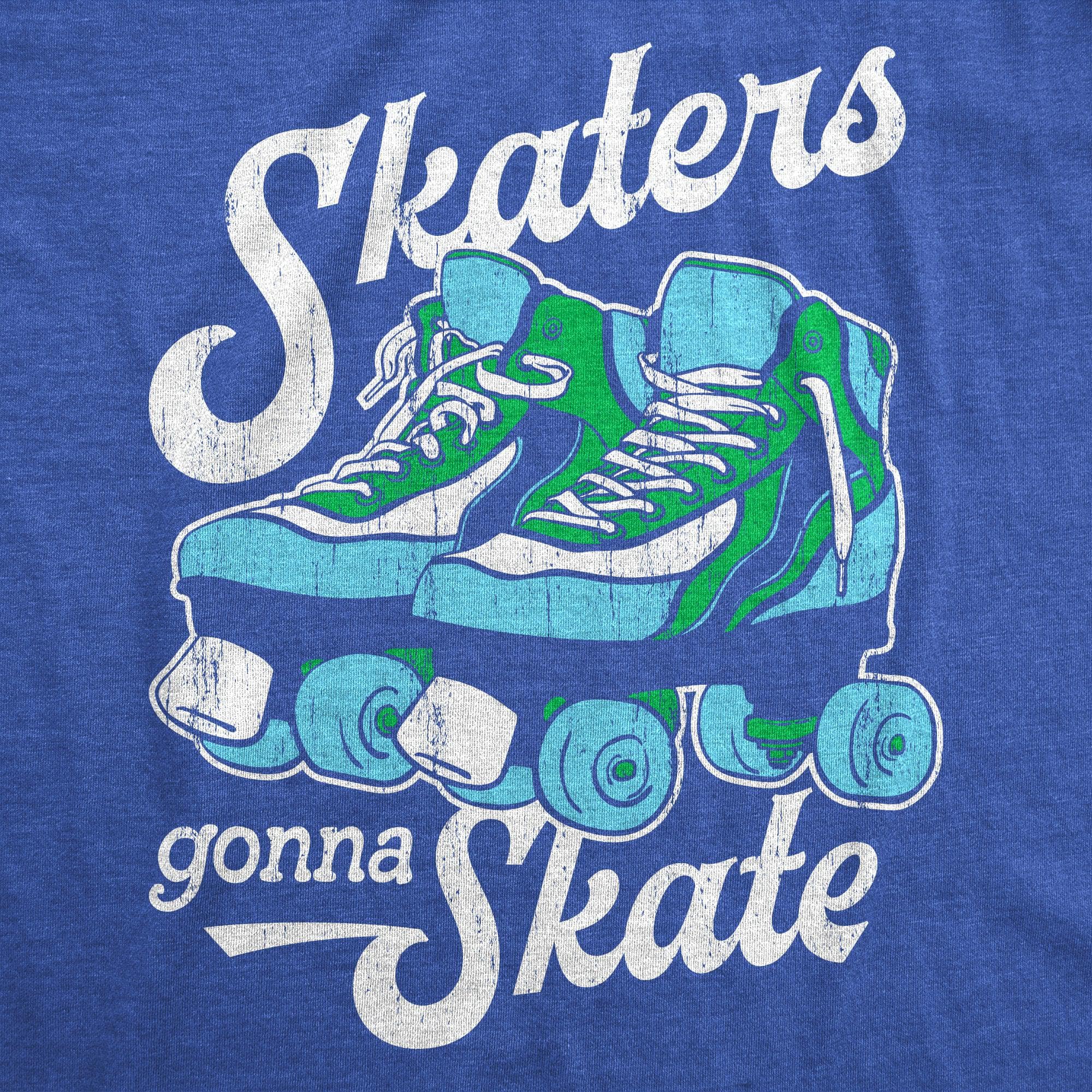 Skaters Gonna Skate Men's Tshirt  -  Crazy Dog T-Shirts
