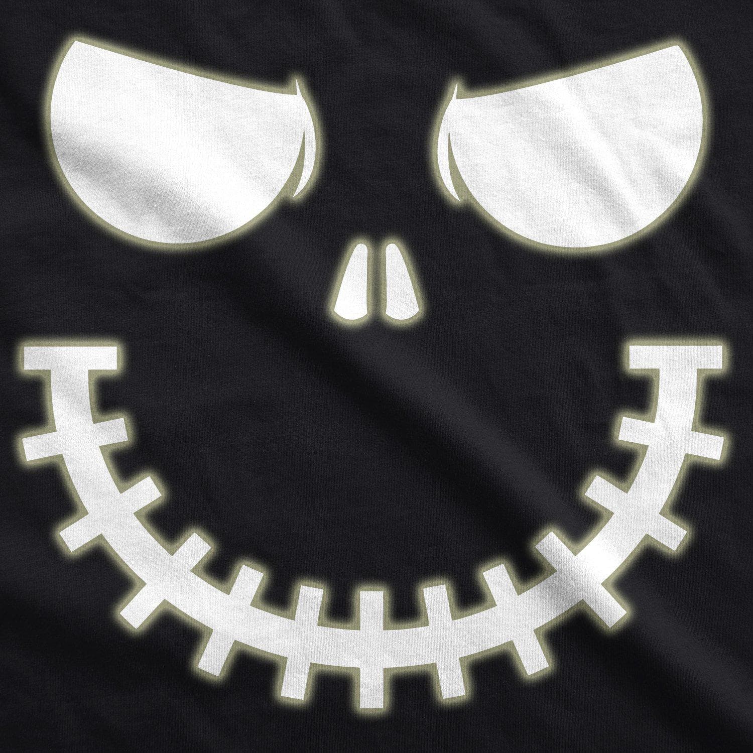 Skeleton Zipper Pumpkin Face Men's Tshirt - Crazy Dog T-Shirts