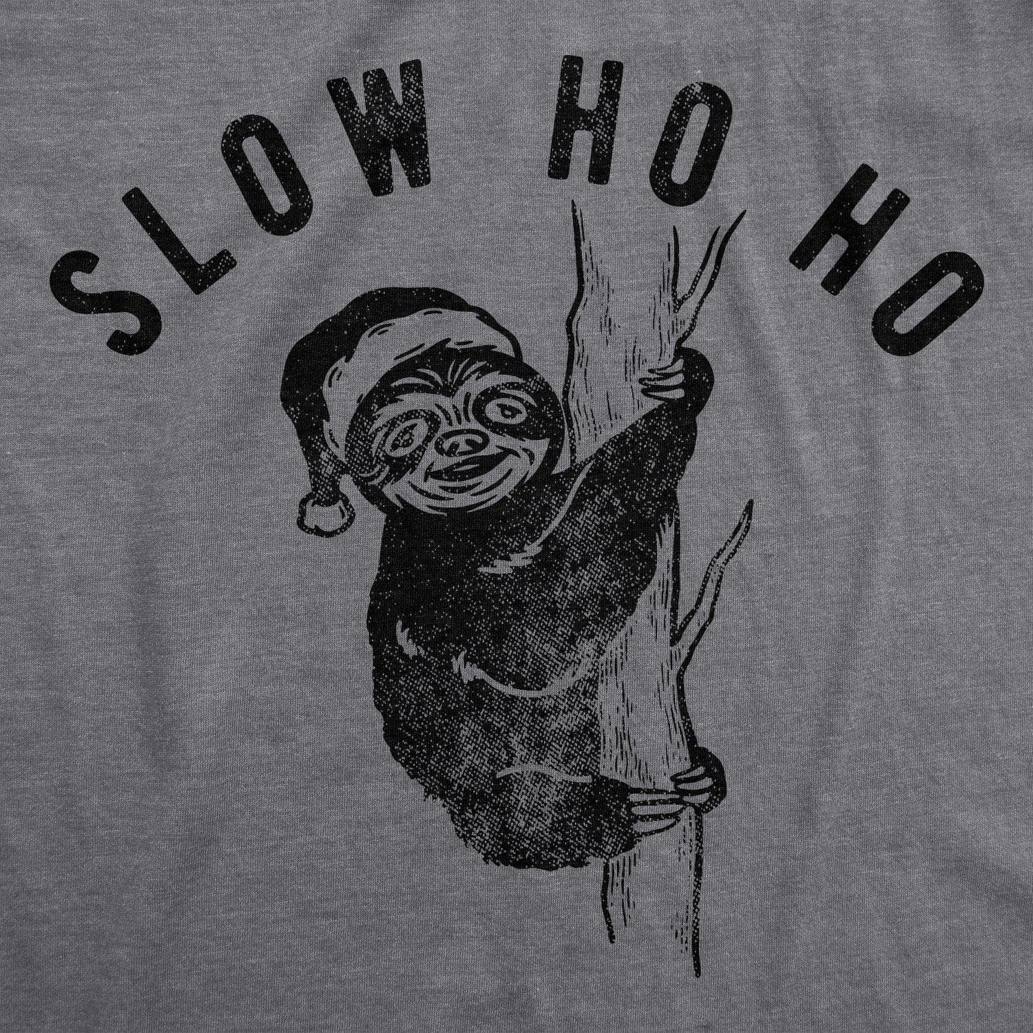 Slow Ho Ho Men's Tshirt - Crazy Dog T-Shirts