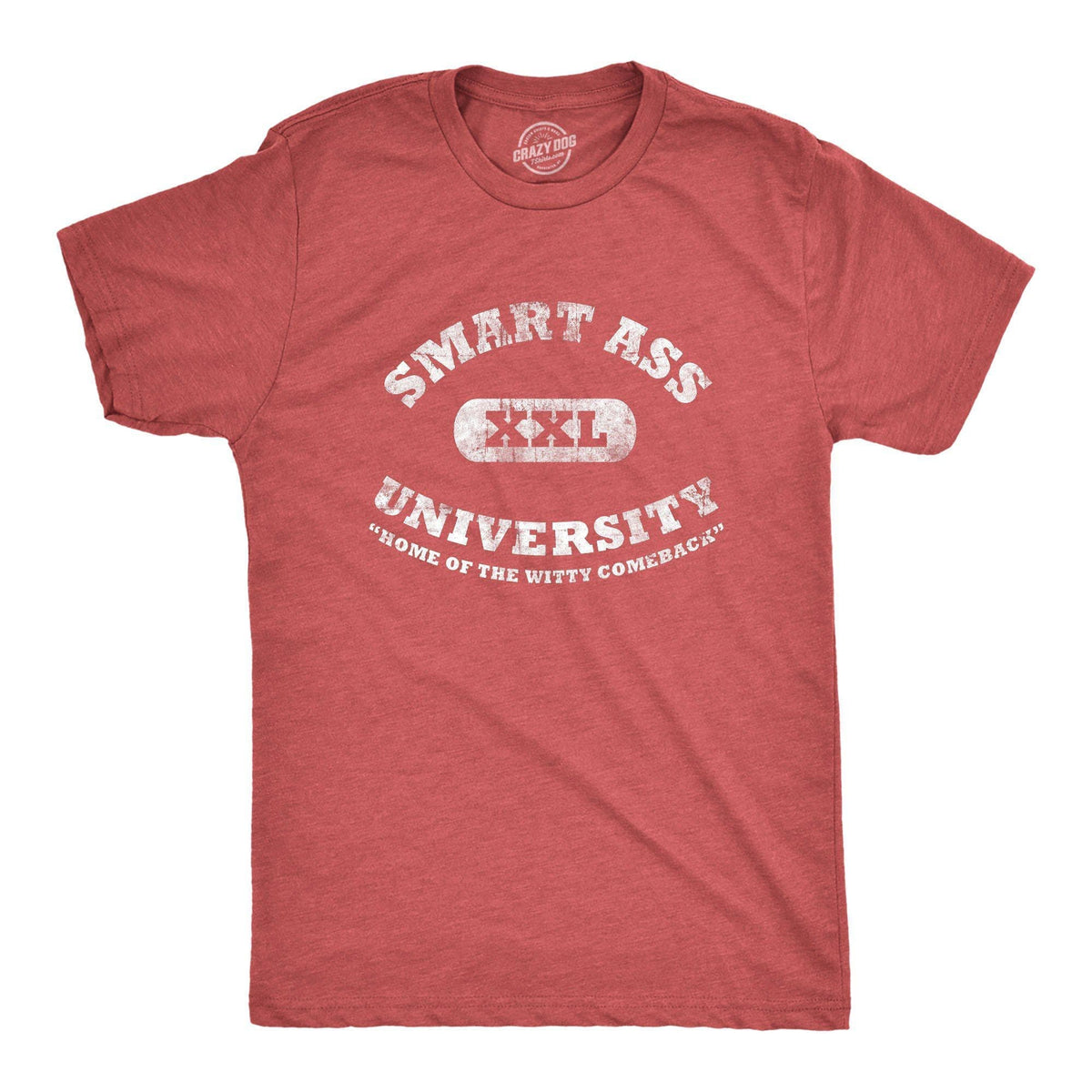 Smart Ass University Men&#39;s Tshirt  -  Crazy Dog T-Shirts