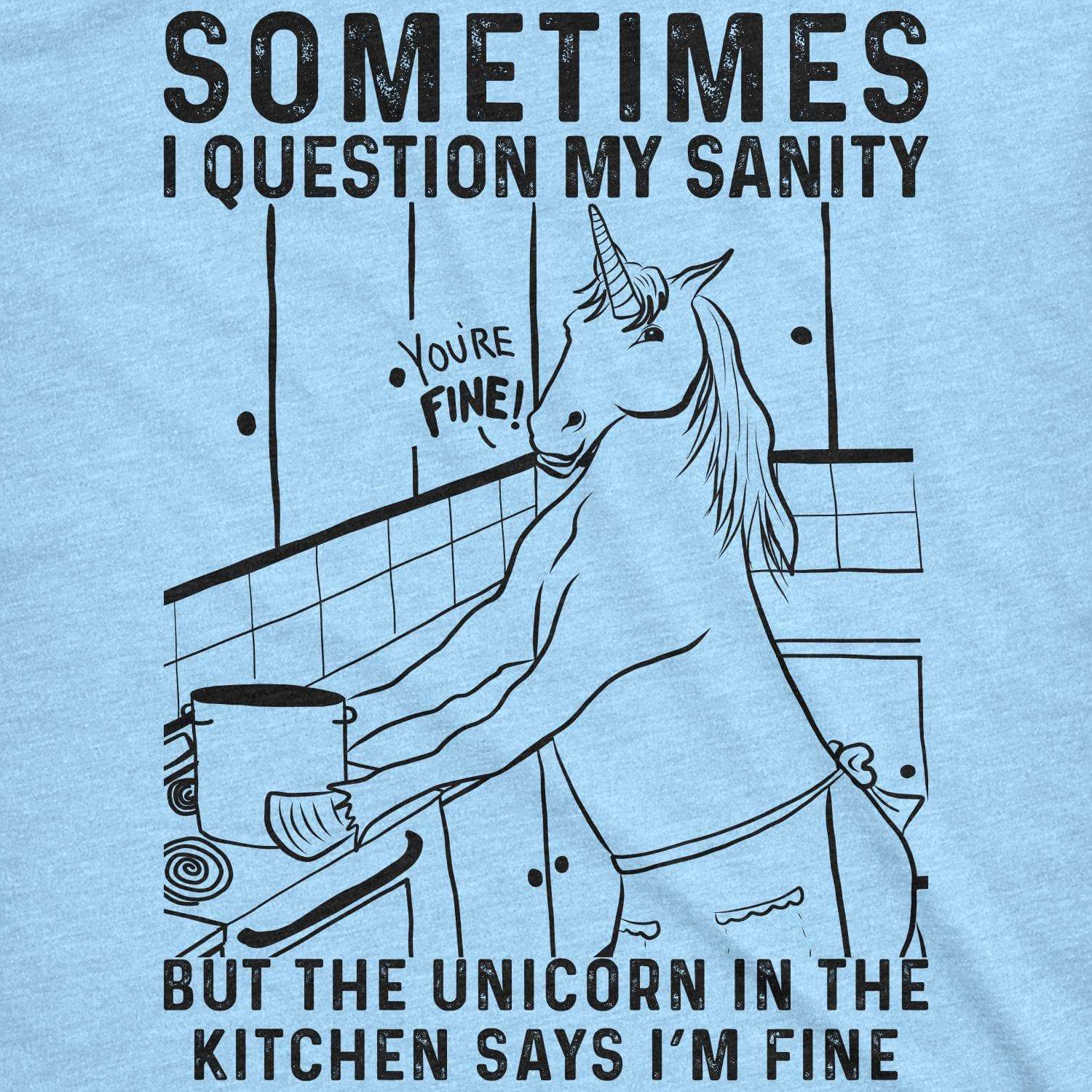 Sometimes I Question My Sanity Men's Tshirt  -  Crazy Dog T-Shirts