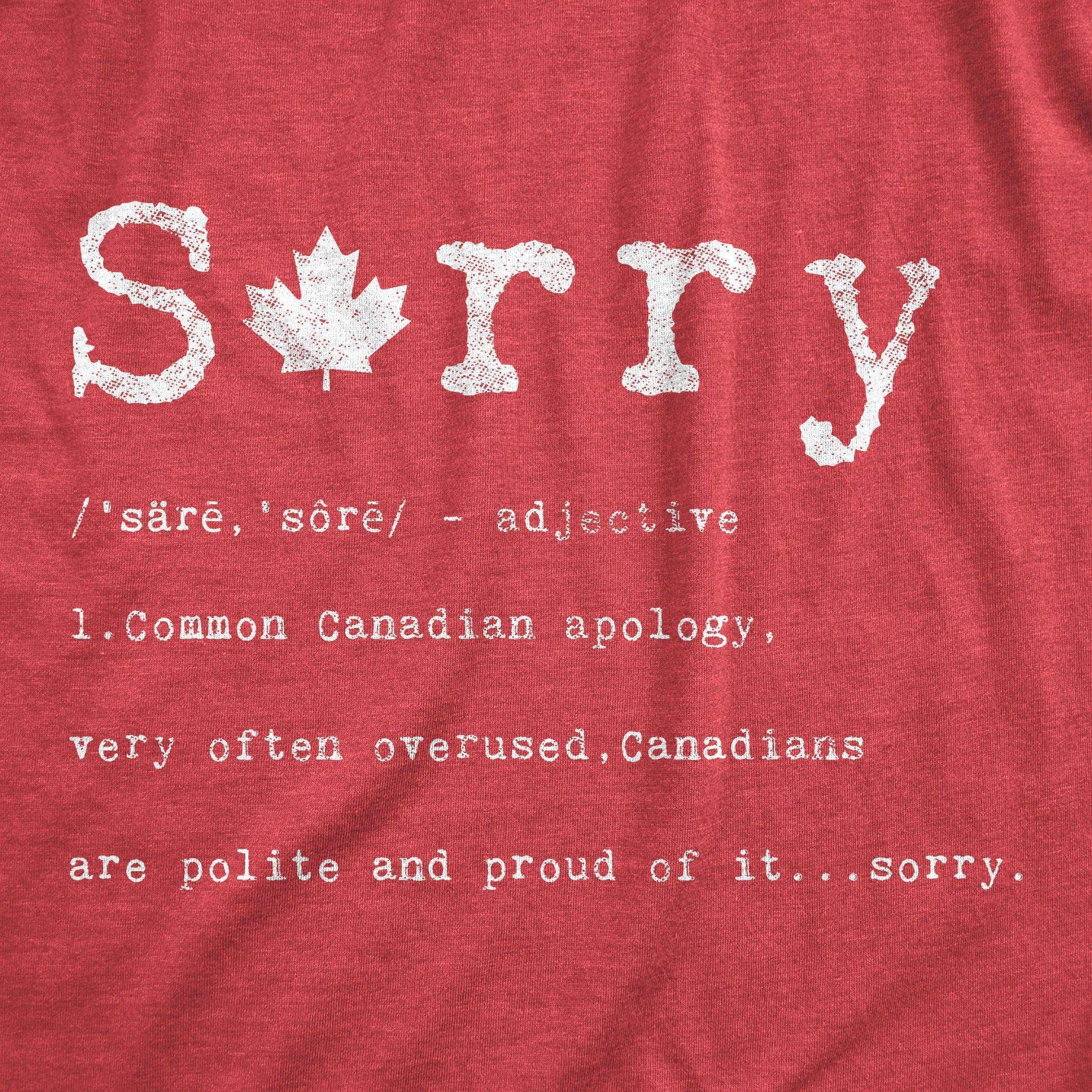Sorry Definition Men's Tshirt  -  Crazy Dog T-Shirts