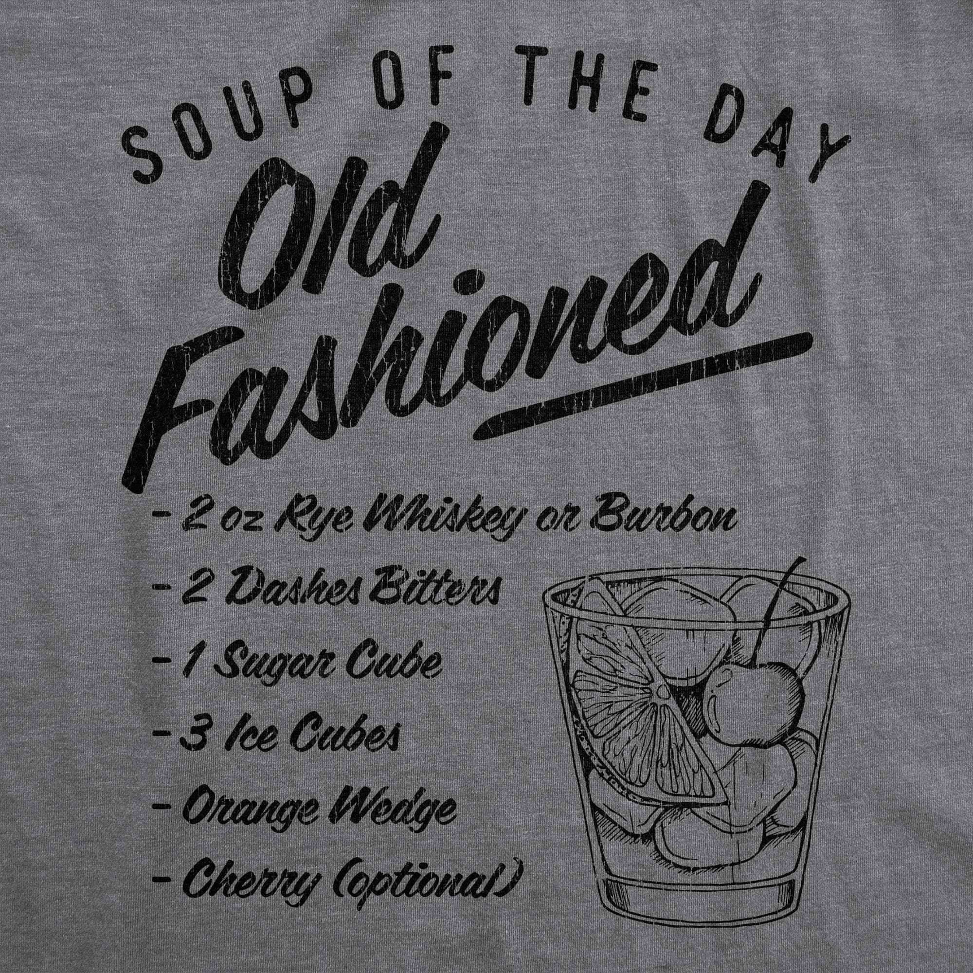 Soup Of The Day Old Fashioned Men's Tshirt - Crazy Dog T-Shirts