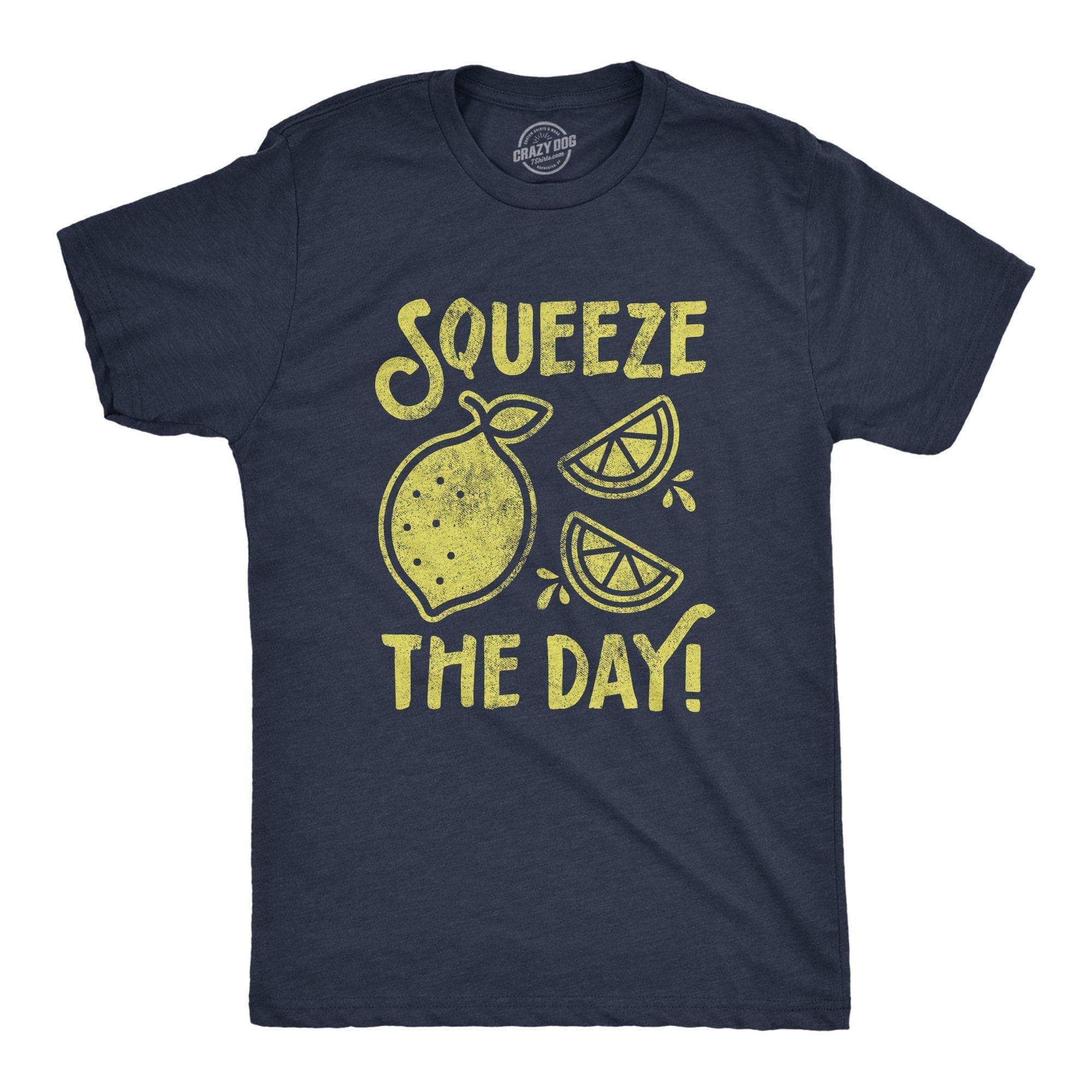 Squeeze The Day Men's Tshirt - Crazy Dog T-Shirts