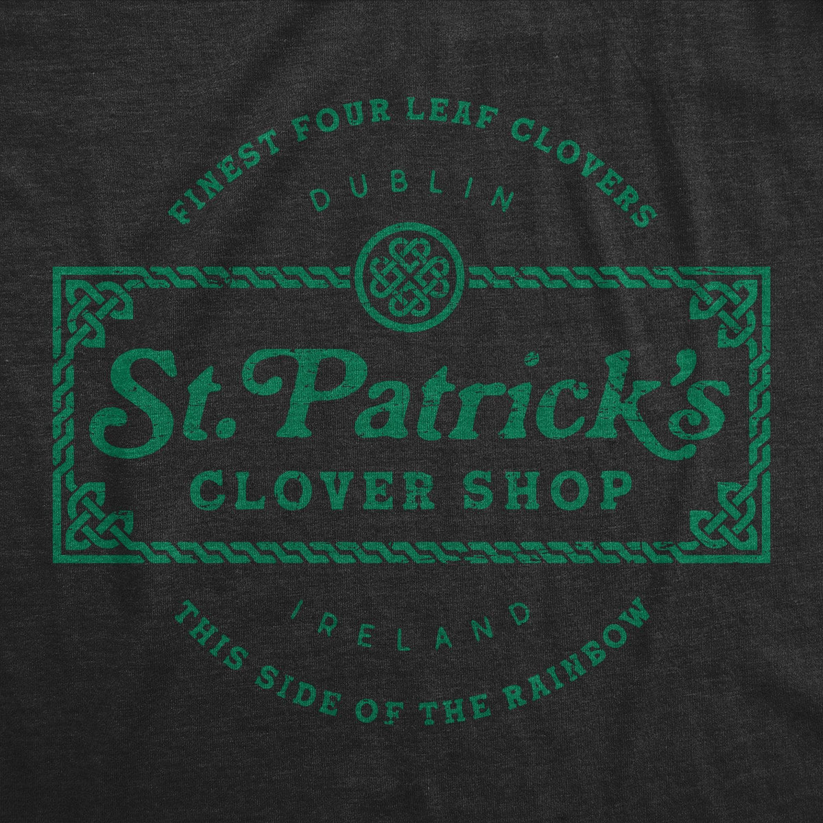 St. Patrick&#39;s Clover Shop Men&#39;s Tshirt  -  Crazy Dog T-Shirts