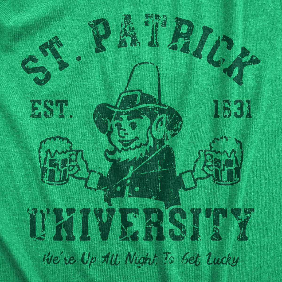 St Patrick University Men&#39;s Tshirt  -  Crazy Dog T-Shirts