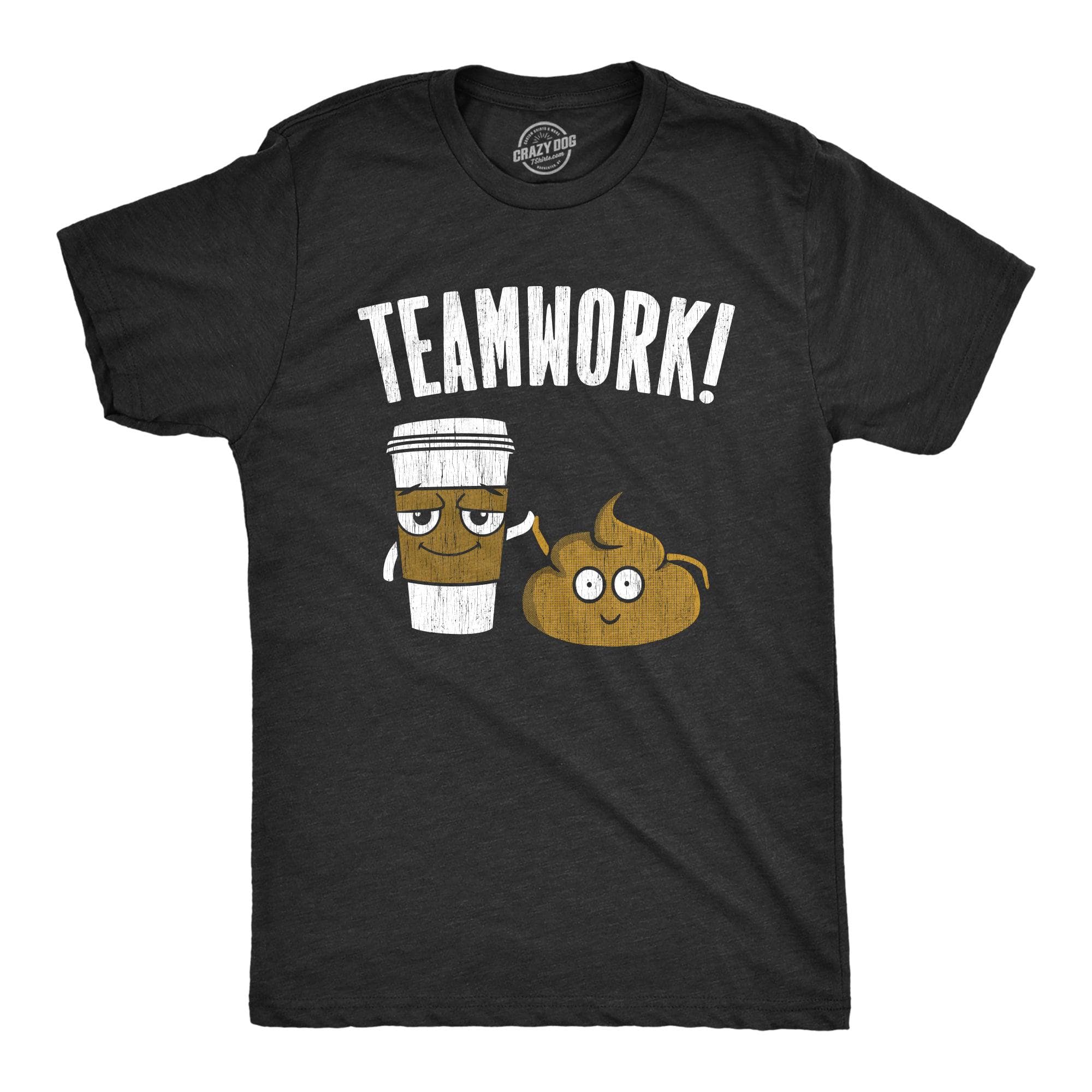 Teamwork Men's Tshirt  -  Crazy Dog T-Shirts