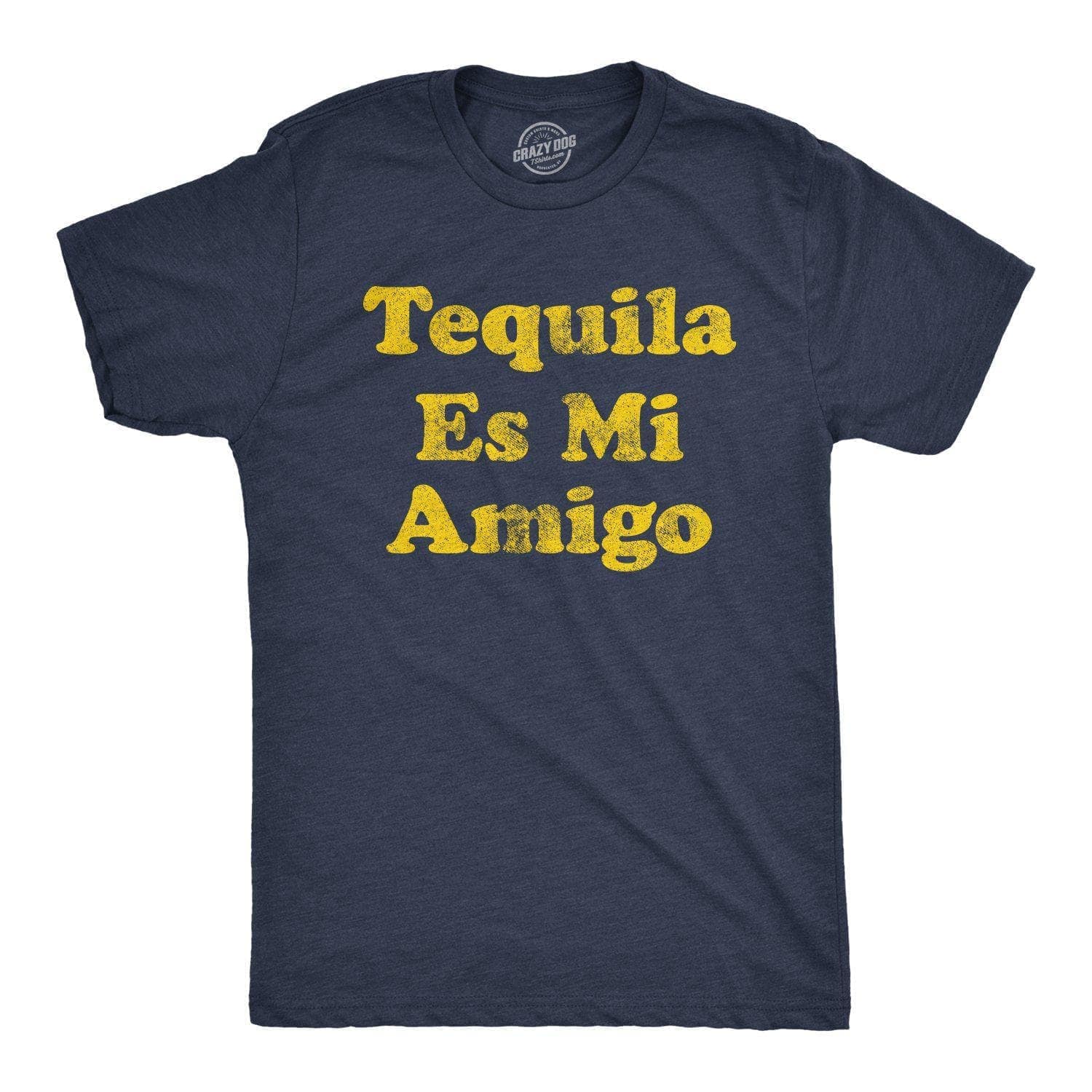 Tequila Es Mi Amigo Men's Tshirt  -  Crazy Dog T-Shirts
