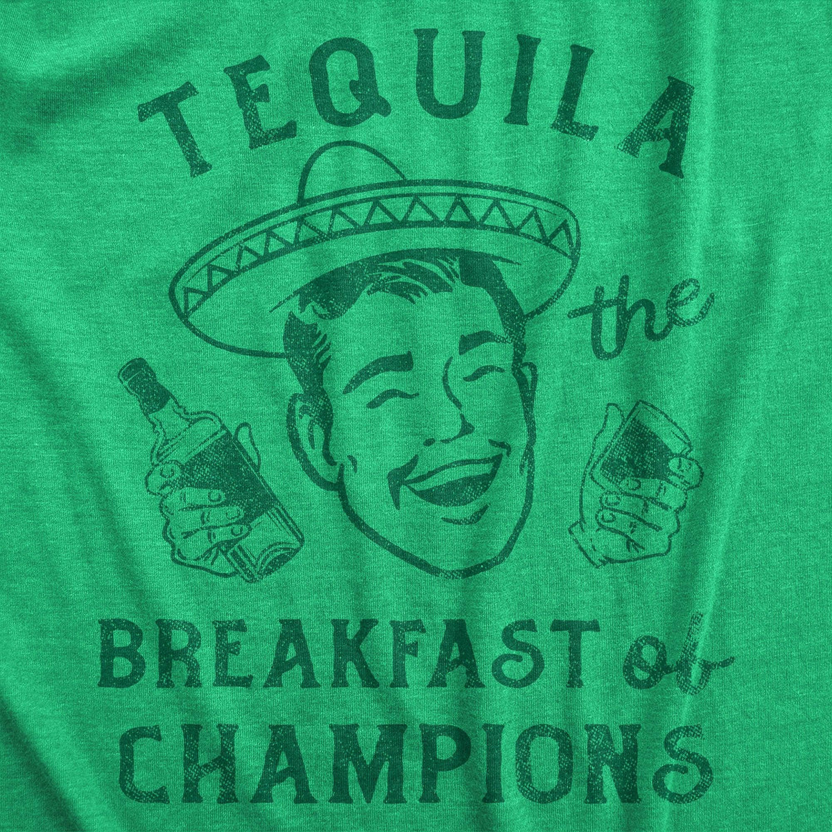 Tequila The Breakfast Of Champions Men&#39;s Tshirt  -  Crazy Dog T-Shirts