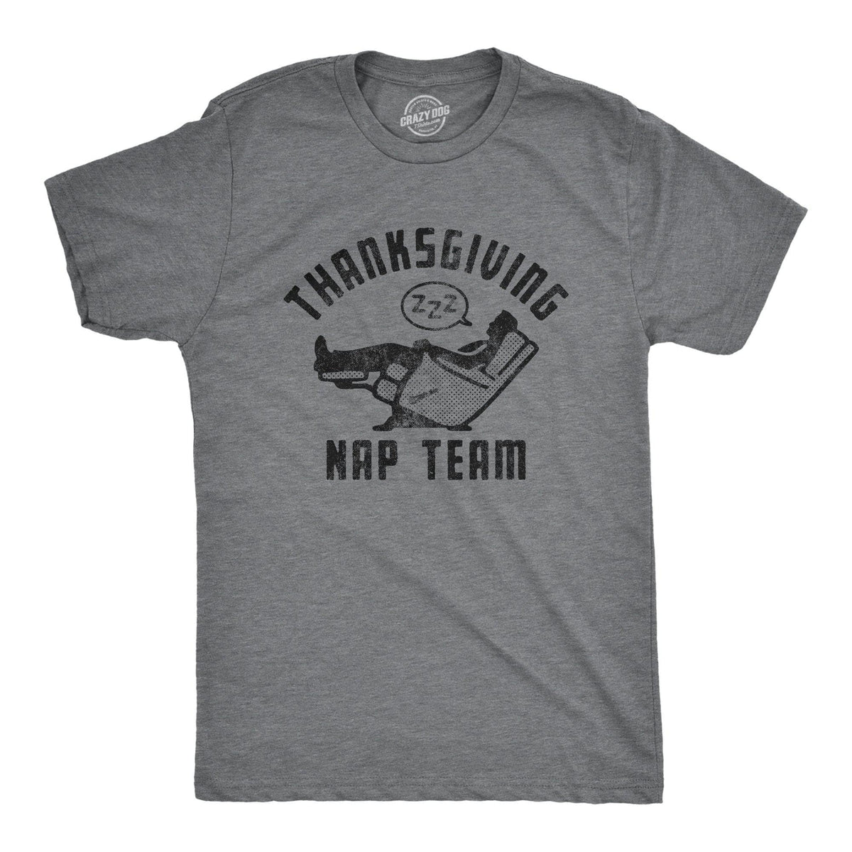 Thanksgiving Nap Team Men&#39;s Tshirt - Crazy Dog T-Shirts