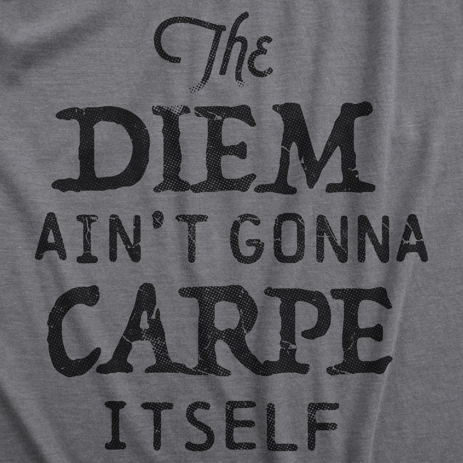 The Diem Ain't Gonna Carpe Itself Men's Tshirt  -  Crazy Dog T-Shirts
