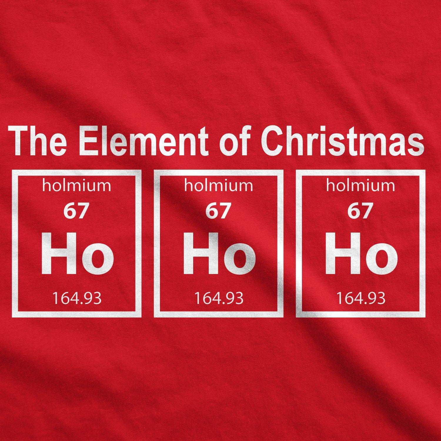 The Element Of Christmas Men's Tshirt - Crazy Dog T-Shirts
