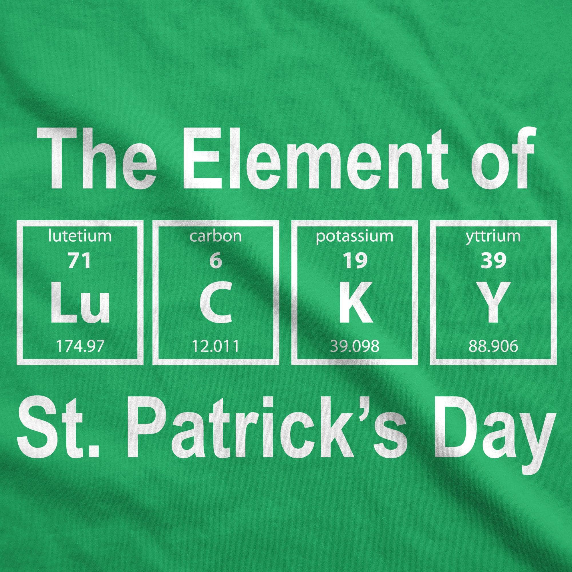 The Element Of St. Patrick's Day Men's Tshirt  -  Crazy Dog T-Shirts