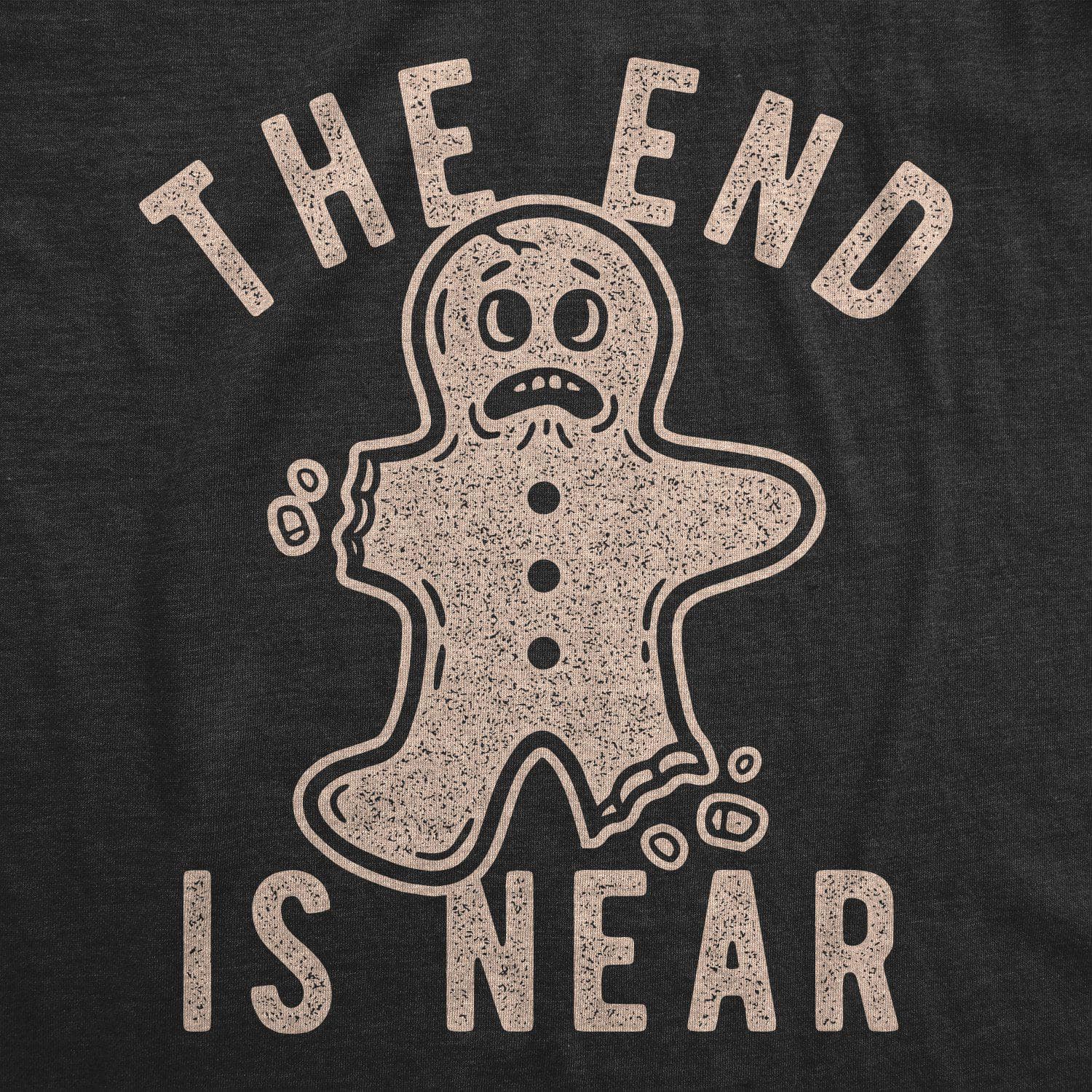 The End Is Near Gingerbread Men's Tshirt - Crazy Dog T-Shirts