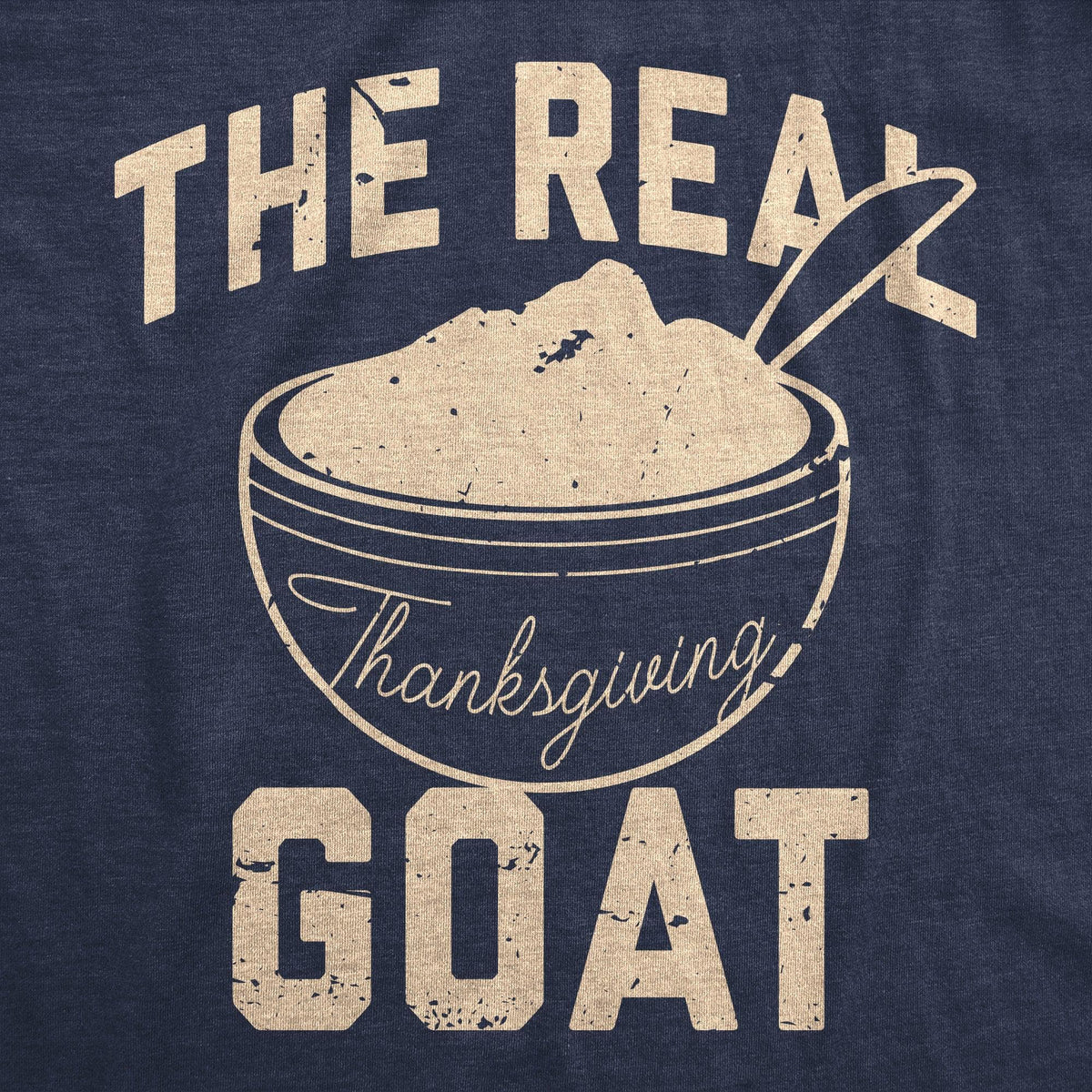 The Real Thanksgiving GOAT Men&#39;s Tshirt  -  Crazy Dog T-Shirts