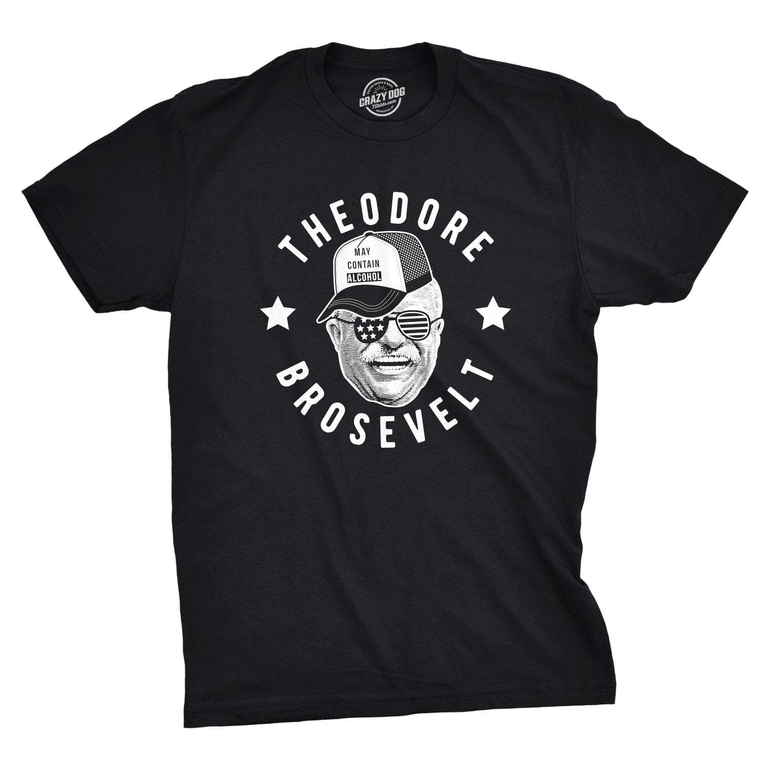 Theodore Brosevelt Men's Tshirt - Crazy Dog T-Shirts