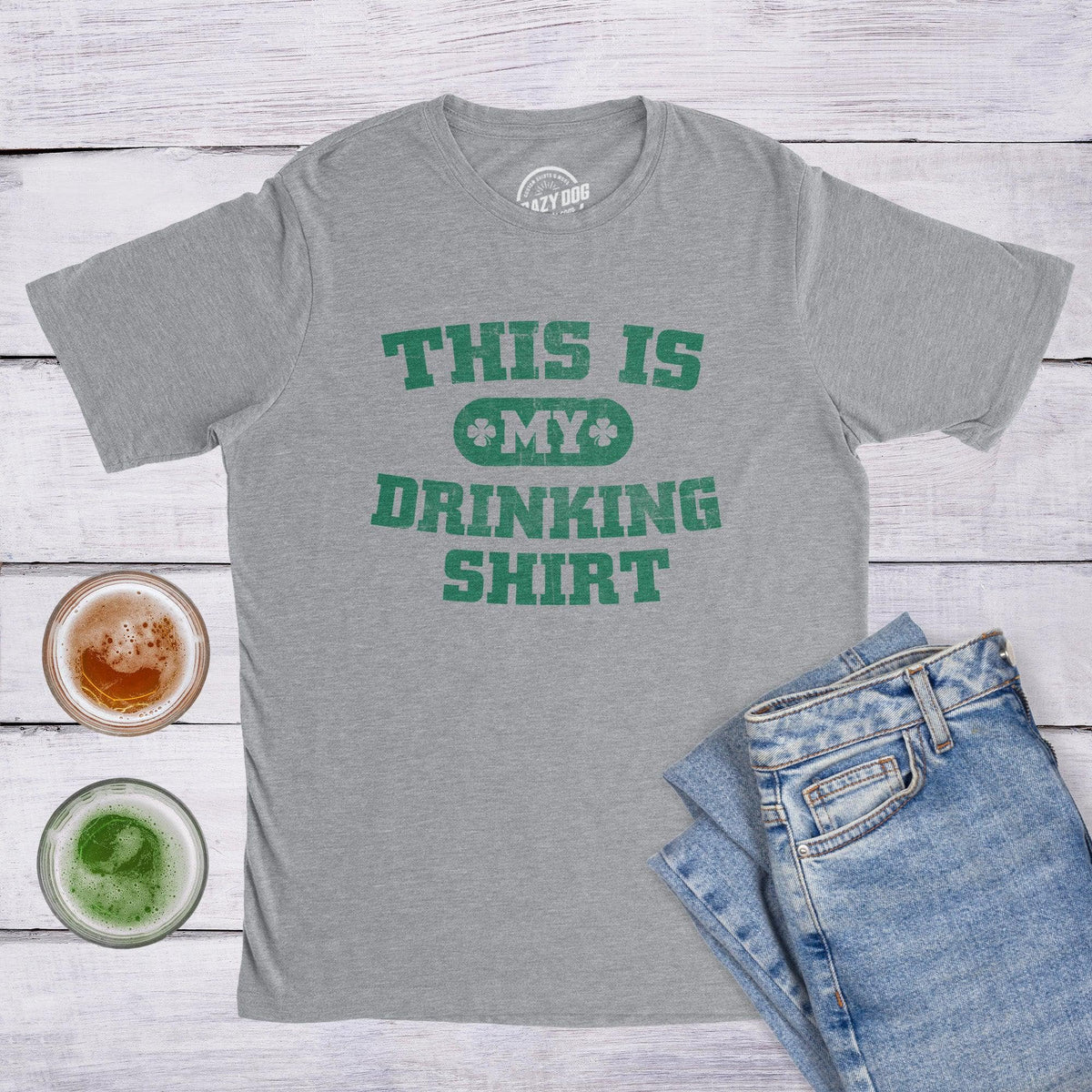 This Is My Drinking Shirt Men&#39;s Tshirt  -  Crazy Dog T-Shirts