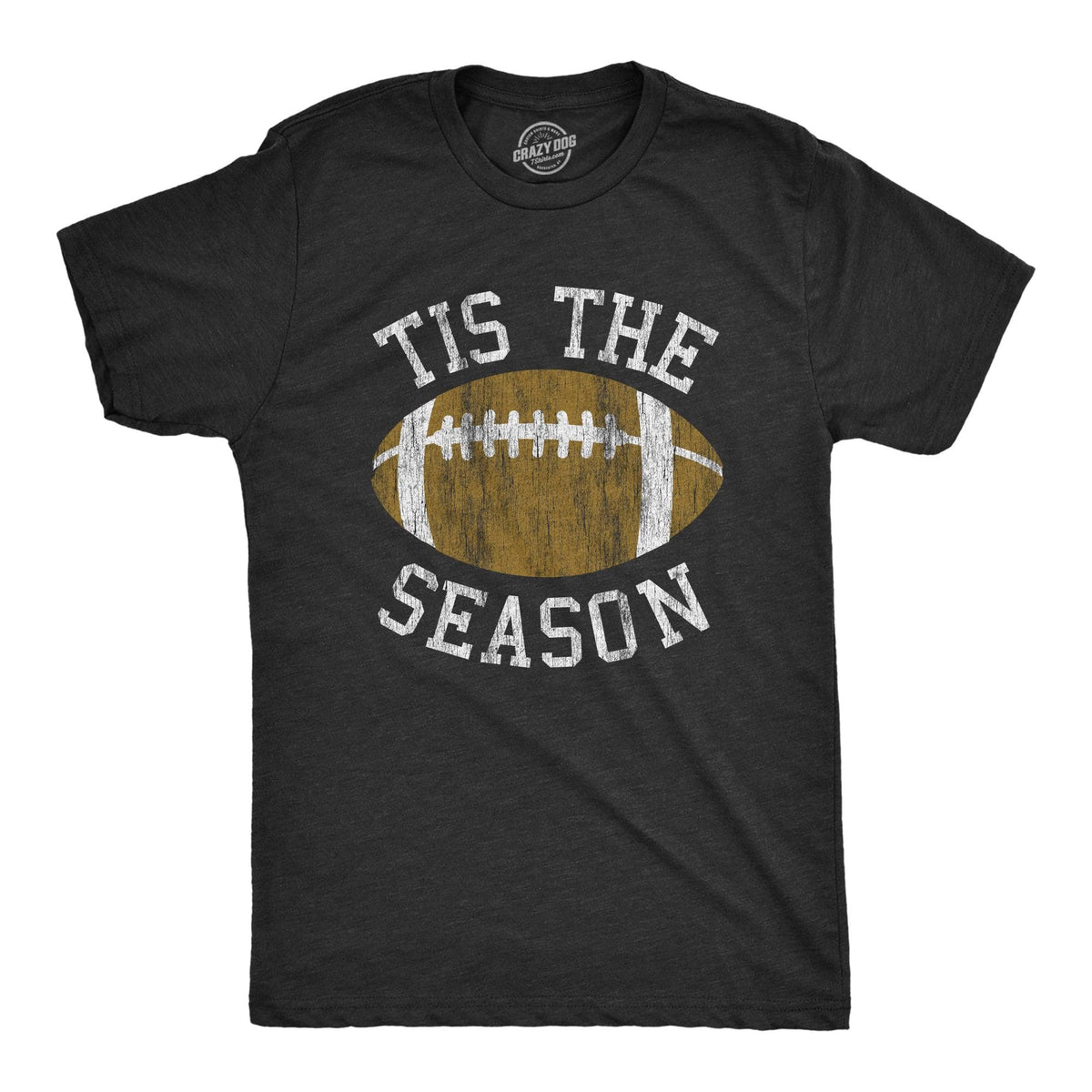 Tis The Season Football Men&#39;s Tshirt  -  Crazy Dog T-Shirts