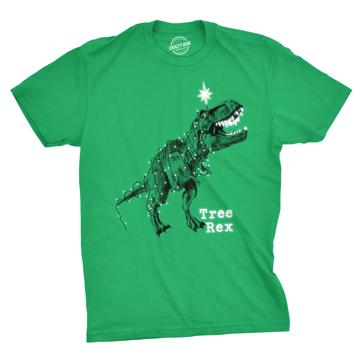 Tree Rex Men&#39;s Tshirt - Crazy Dog T-Shirts