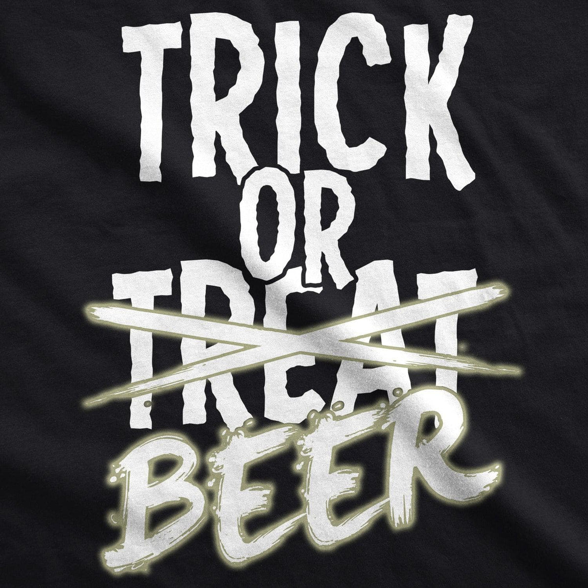 Trick Or Beer Glow Men&#39;s Tshirt  -  Crazy Dog T-Shirts