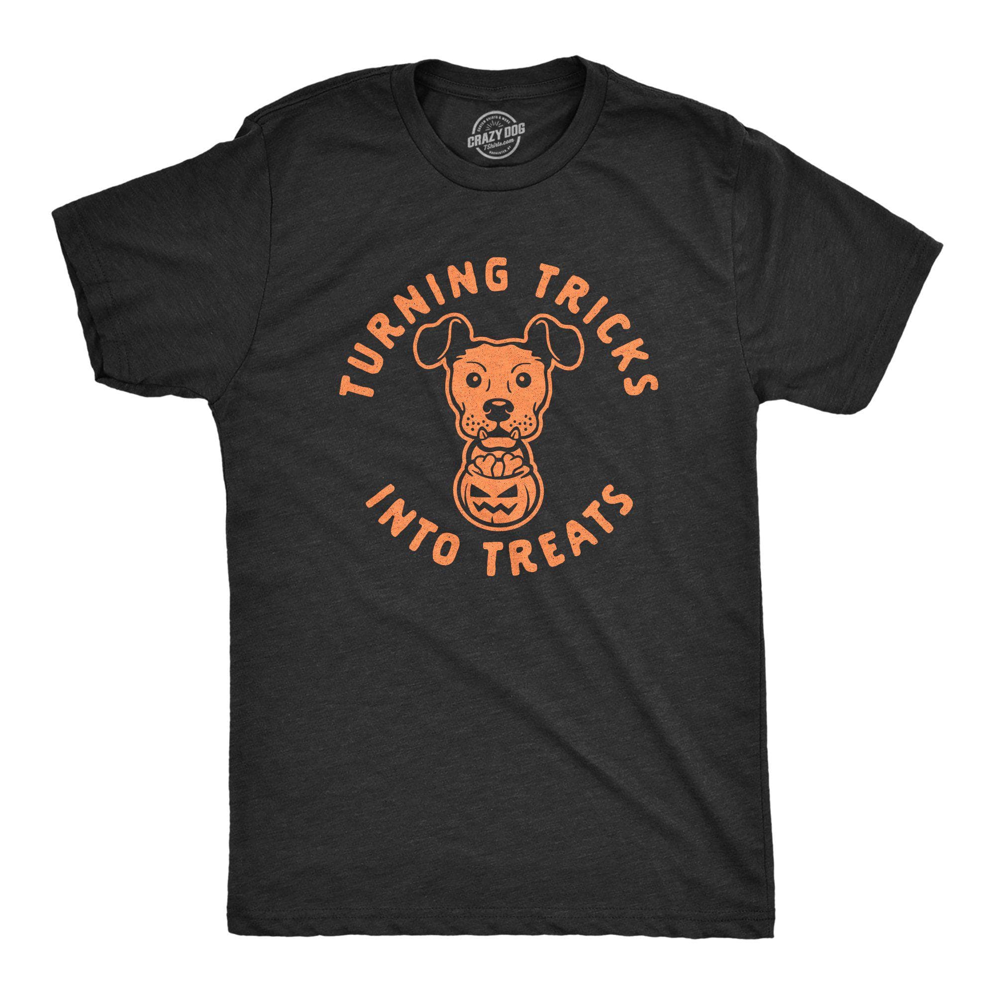 Turning Tricks Into Treats Men's Tshirt - Crazy Dog T-Shirts