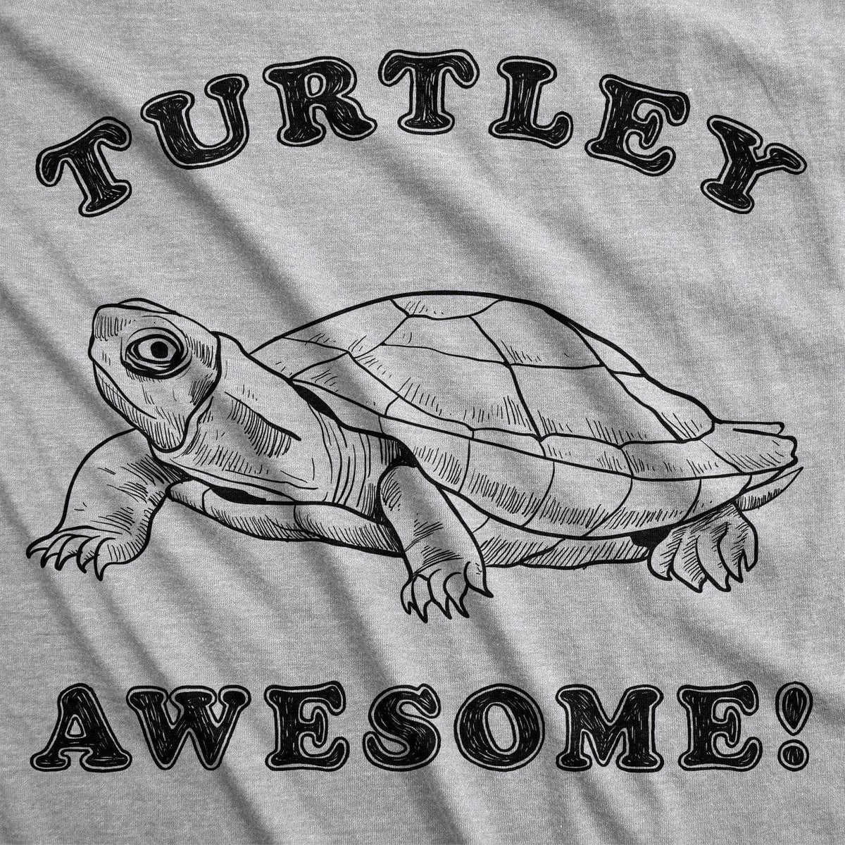 Turtley Awesome Men&#39;s Tshirt  -  Crazy Dog T-Shirts