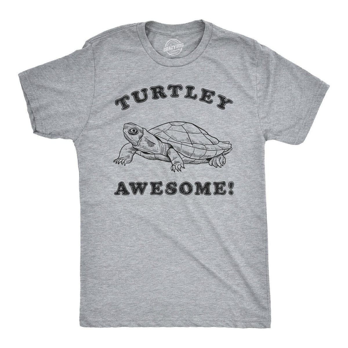 Turtley Awesome Men&#39;s Tshirt  -  Crazy Dog T-Shirts