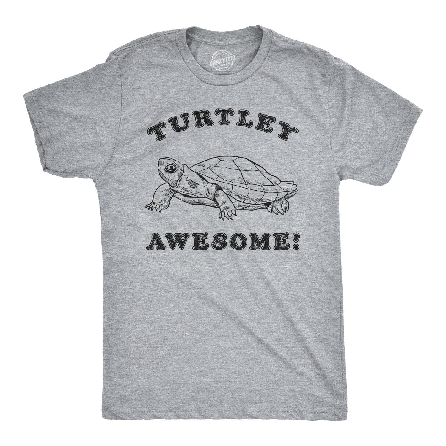 Turtley Awesome Men's Tshirt  -  Crazy Dog T-Shirts