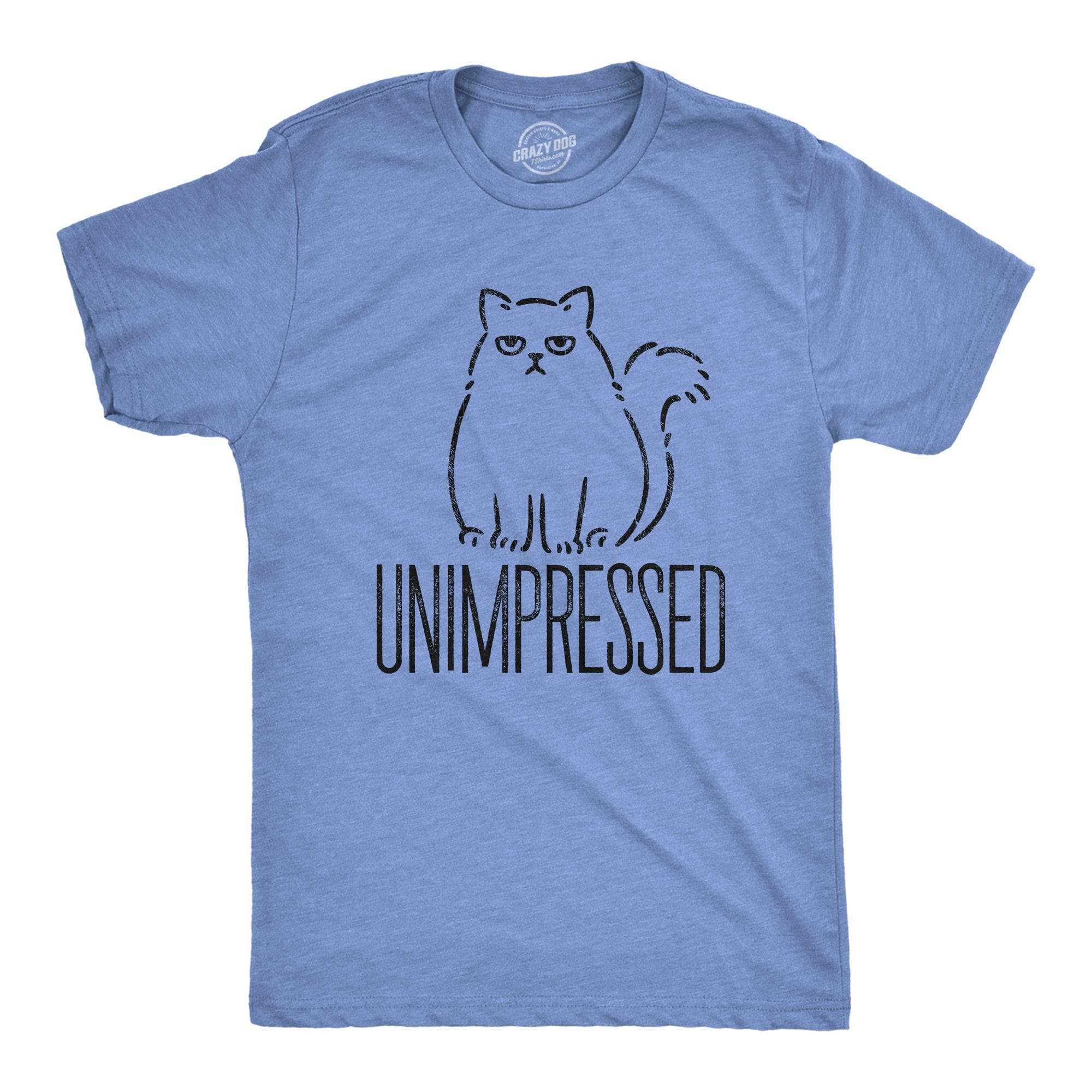 Unimpressed Men's Tshirt - Crazy Dog T-Shirts
