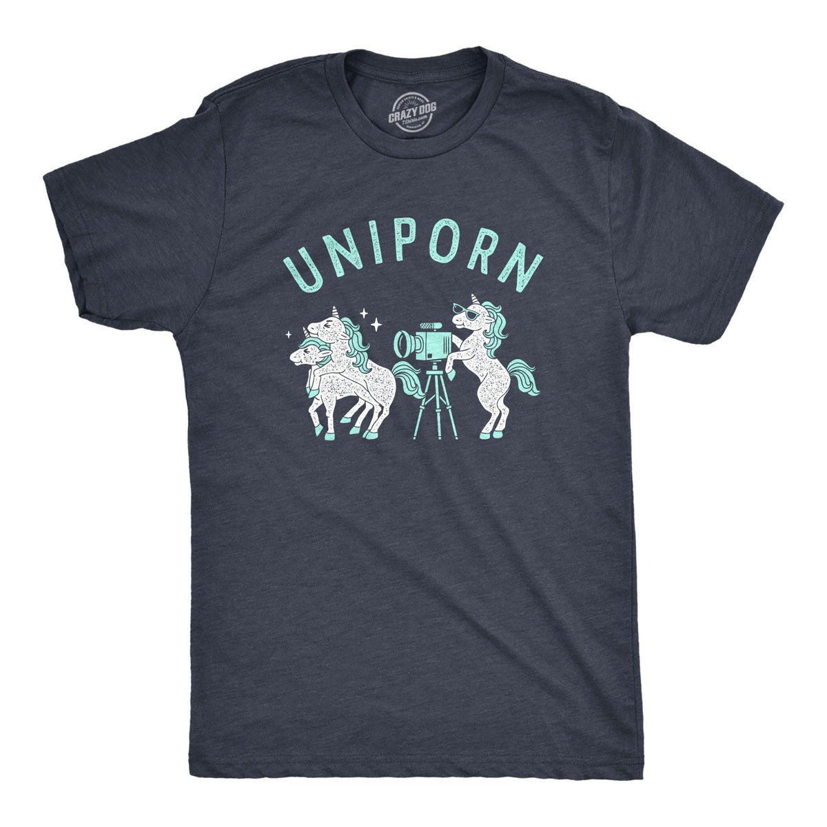 Uniporn Men&#39;s Tshirt  -  Crazy Dog T-Shirts