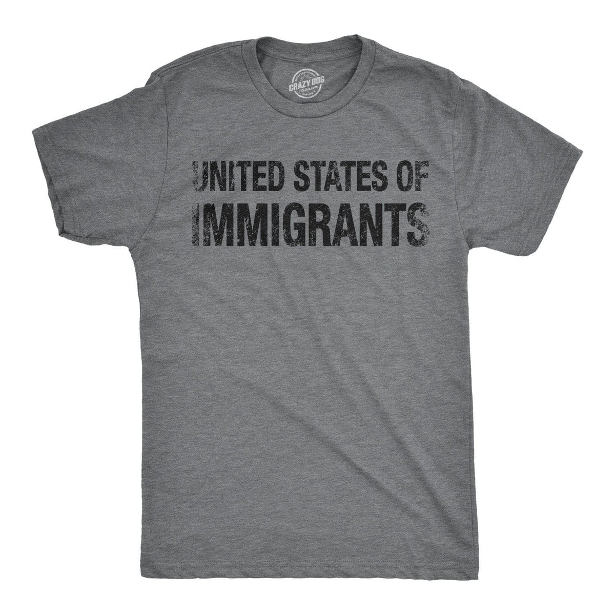 United States of Immigrants Men&#39;s Tshirt  -  Crazy Dog T-Shirts