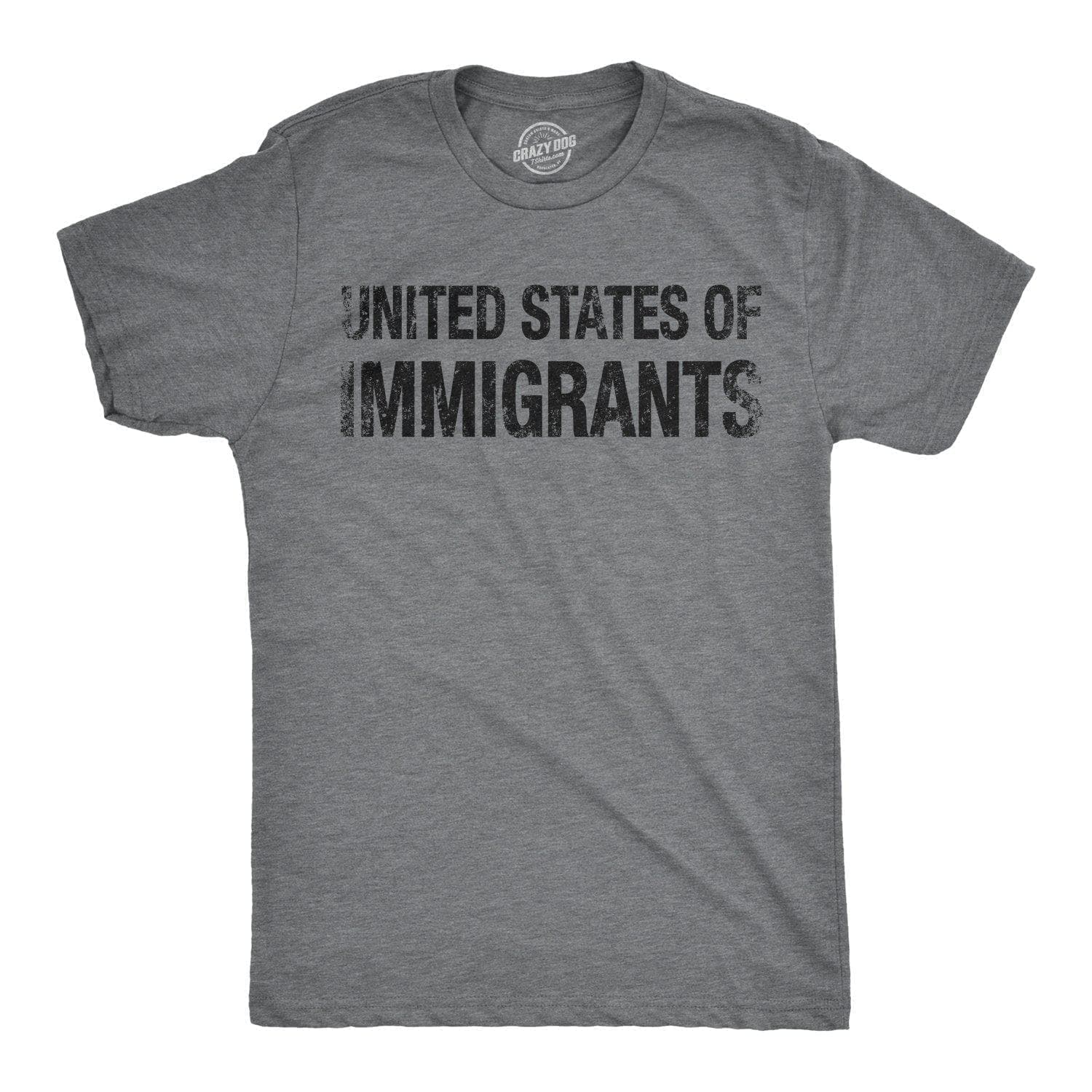 United States of Immigrants Men's Tshirt  -  Crazy Dog T-Shirts