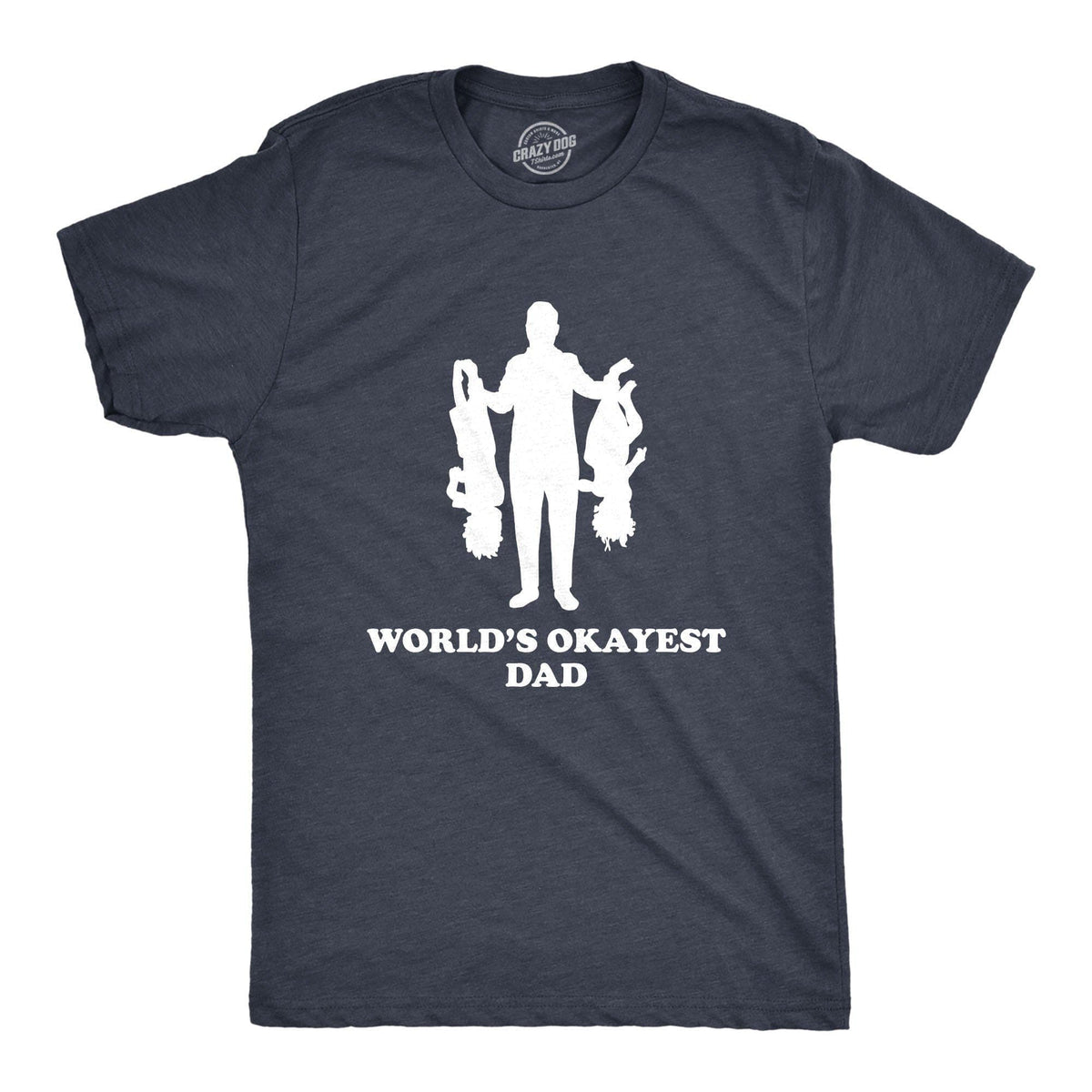Upside Okayest - Down Men\'s Crazy Dad Kids Tshirt T-Shirts Dog World\'s