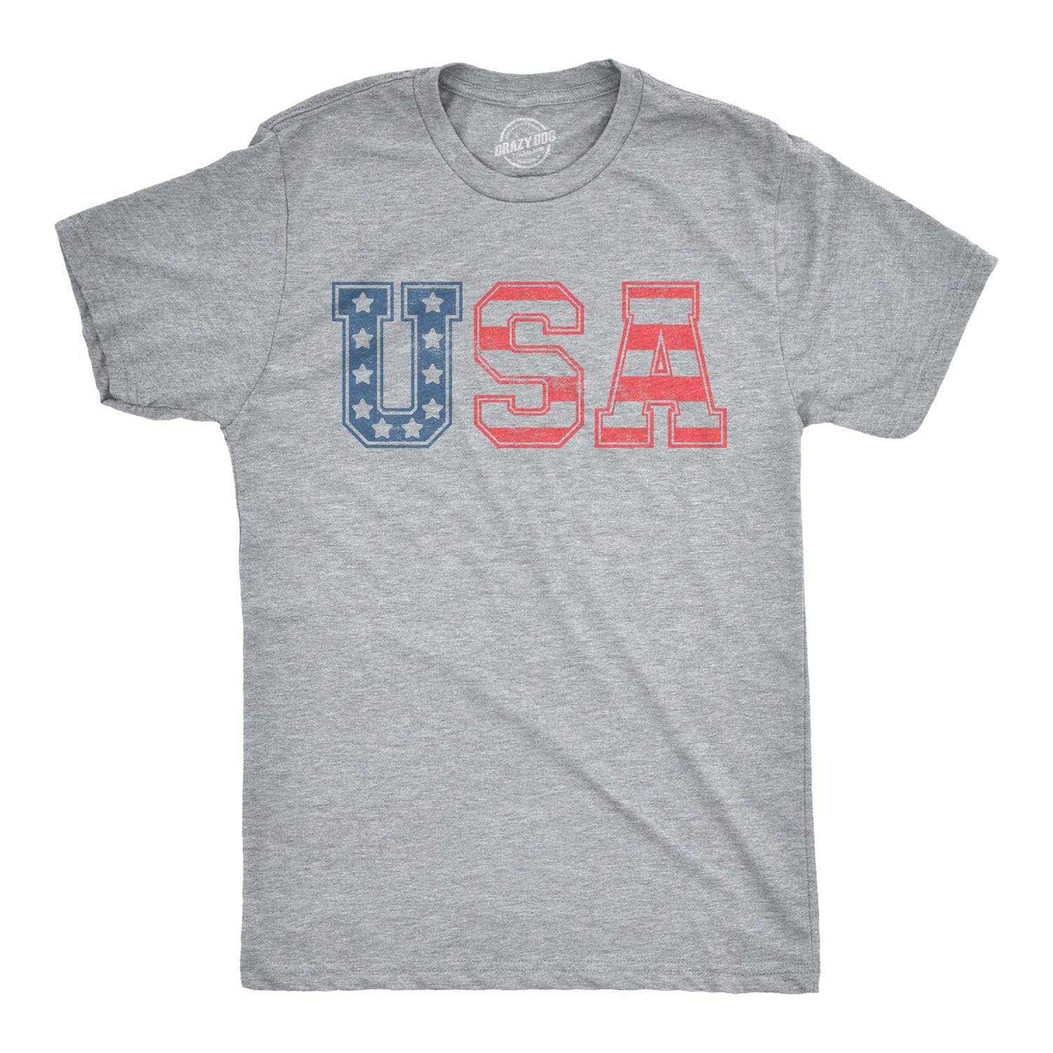 USA Men's Tshirt - Crazy Dog T-Shirts