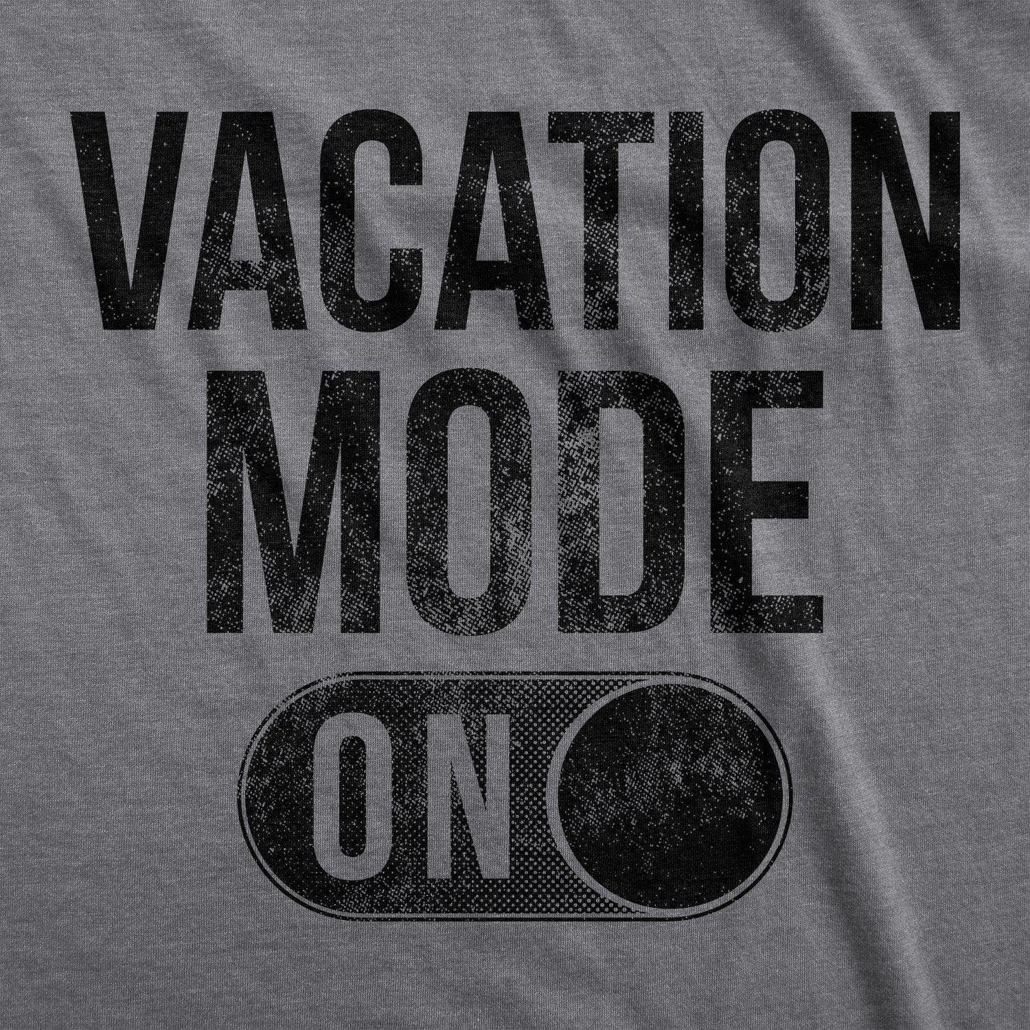 Vacation Mode Men's Tshirt  -  Crazy Dog T-Shirts