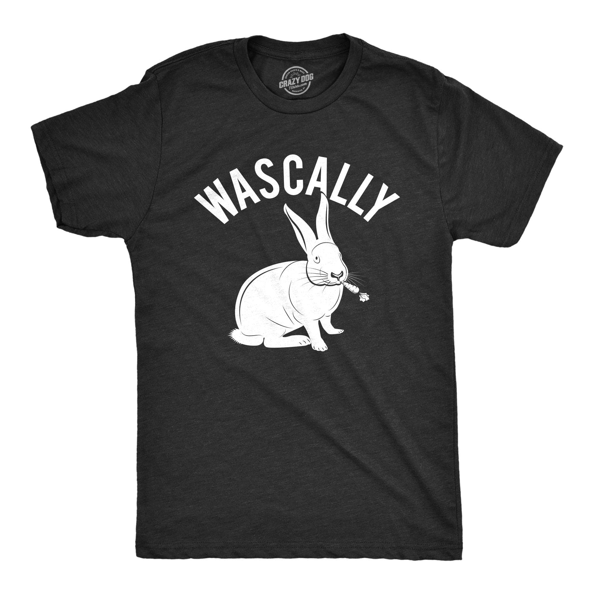 Wascally Rabbit Men's Tshirt  -  Crazy Dog T-Shirts