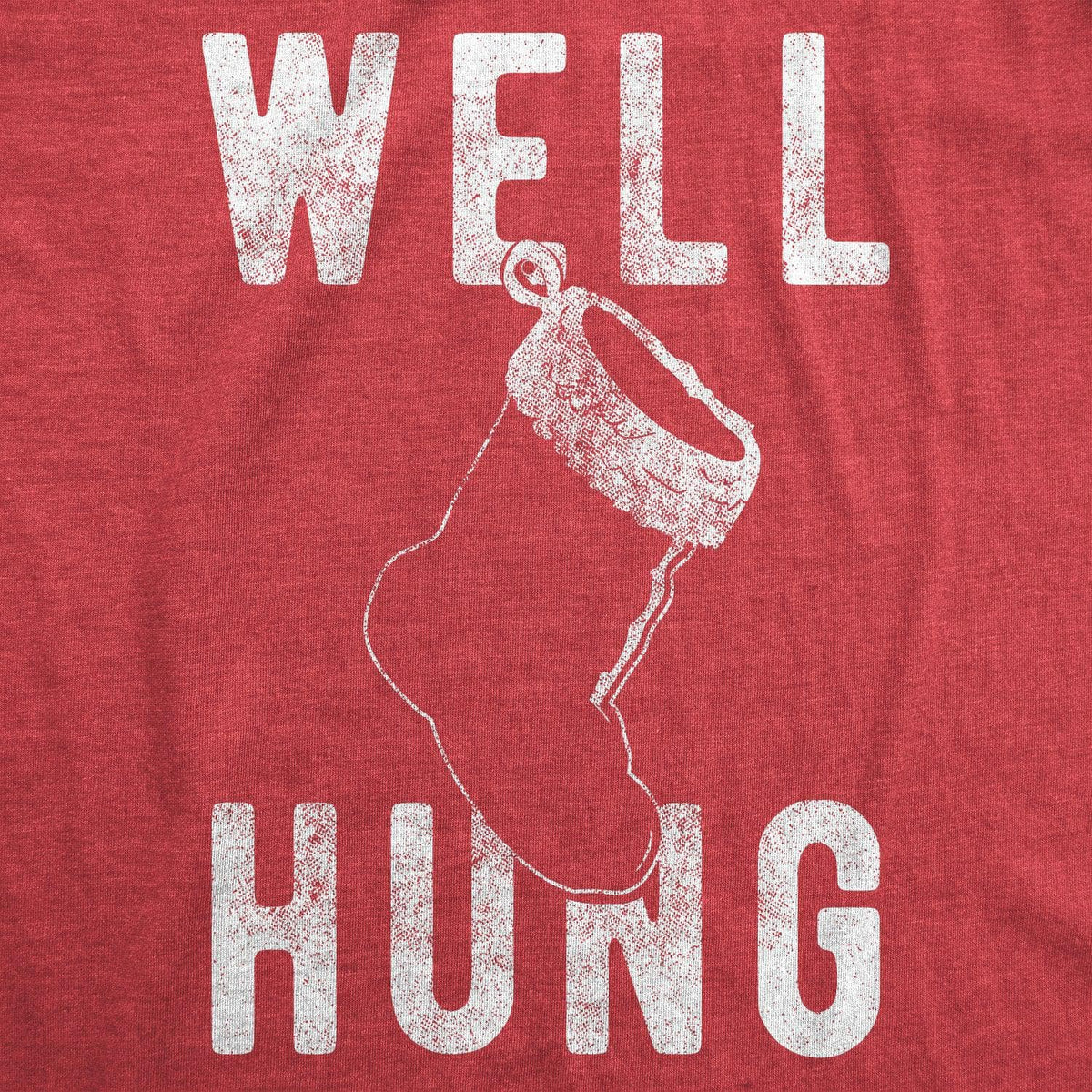 Well Hung Men&#39;s Tshirt  -  Crazy Dog T-Shirts