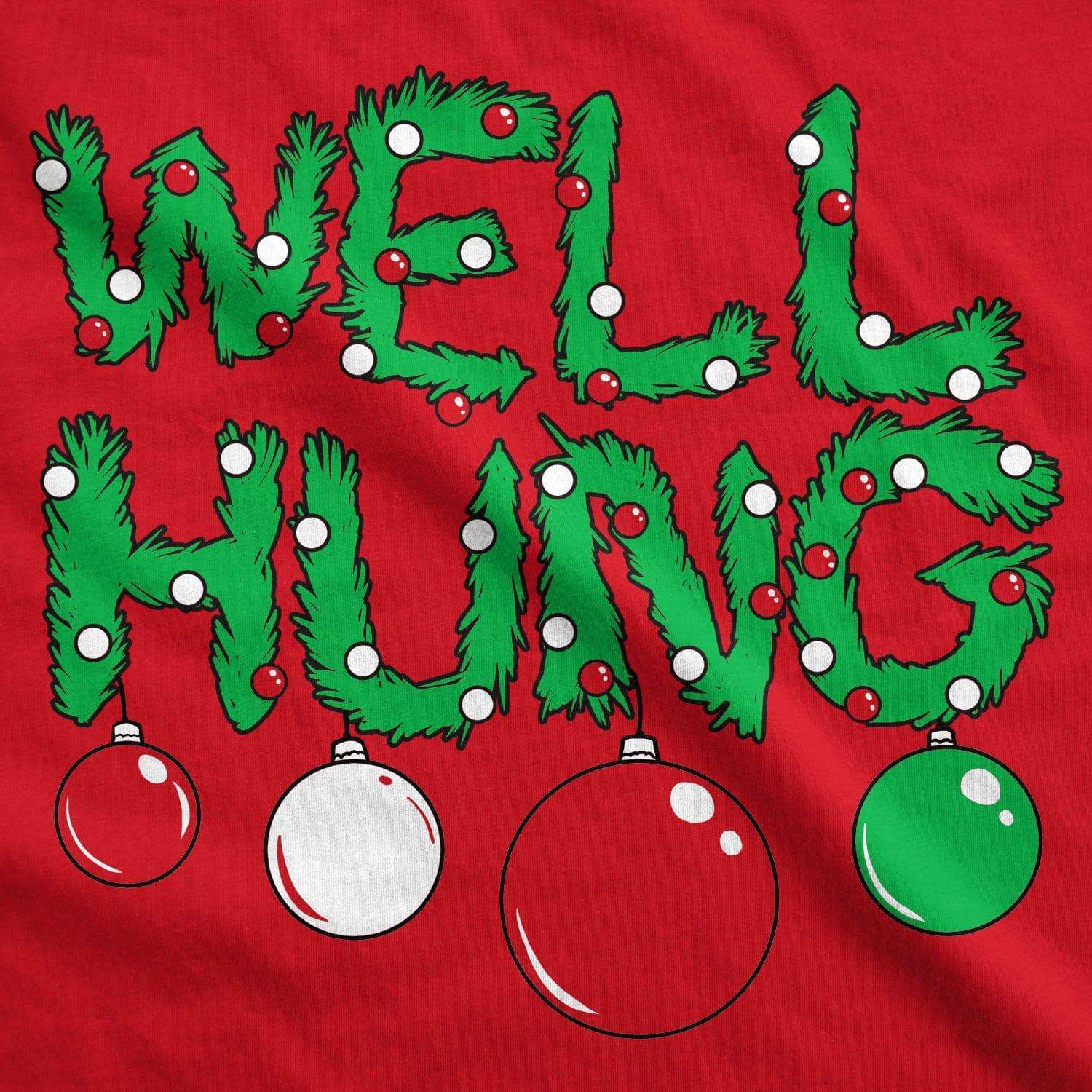 Well Hung Ornament Men's Tshirt - Crazy Dog T-Shirts